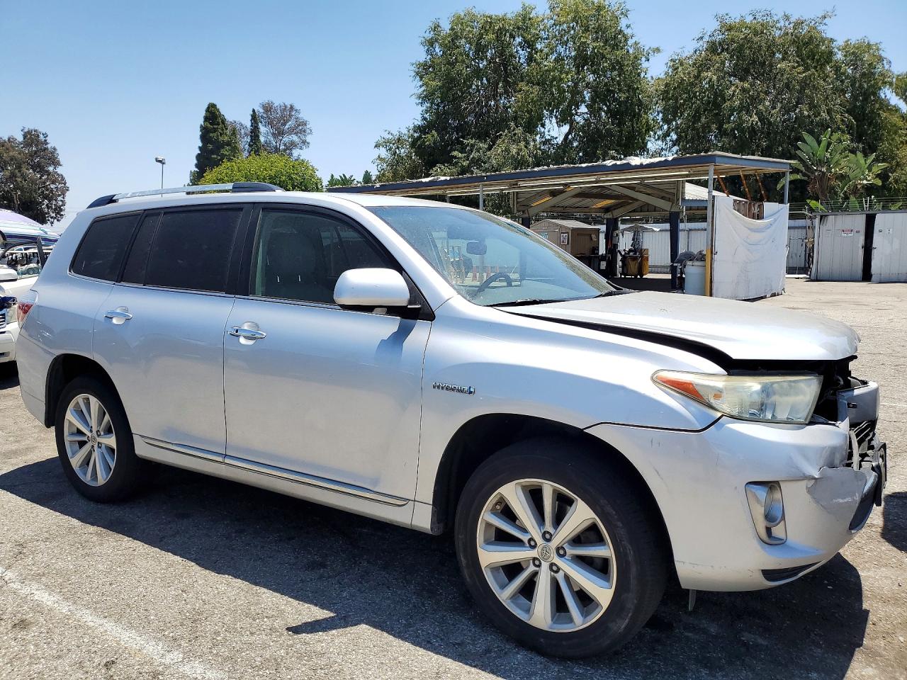 2012 Toyota Highlander Hybrid Limited Silver vin: JTEDC3EH2C2004094