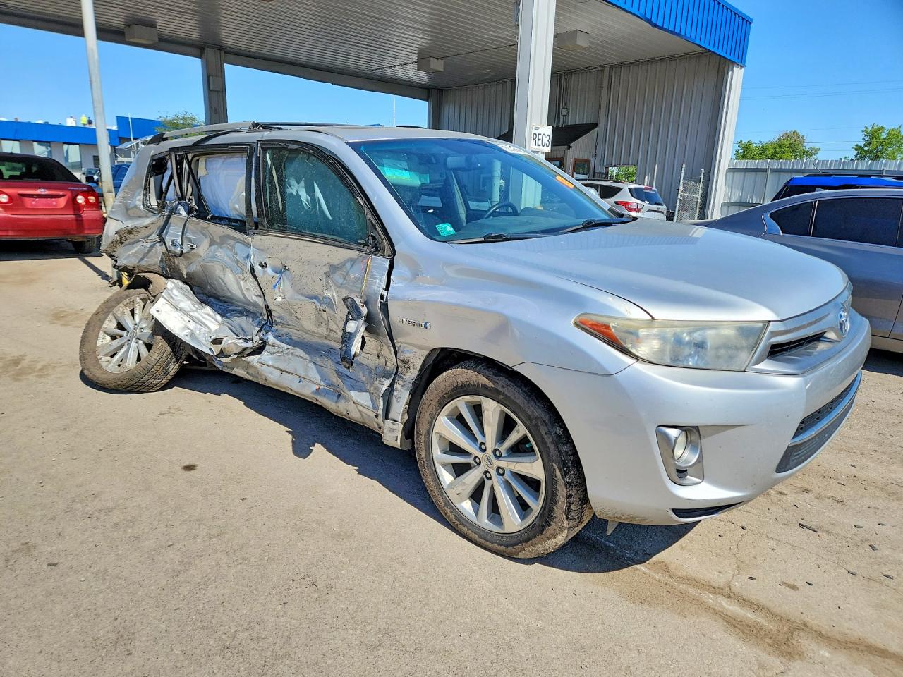 2012 Toyota Highlander Hybrid Limited Серебряный vin: JTEDC3EH2C2006394