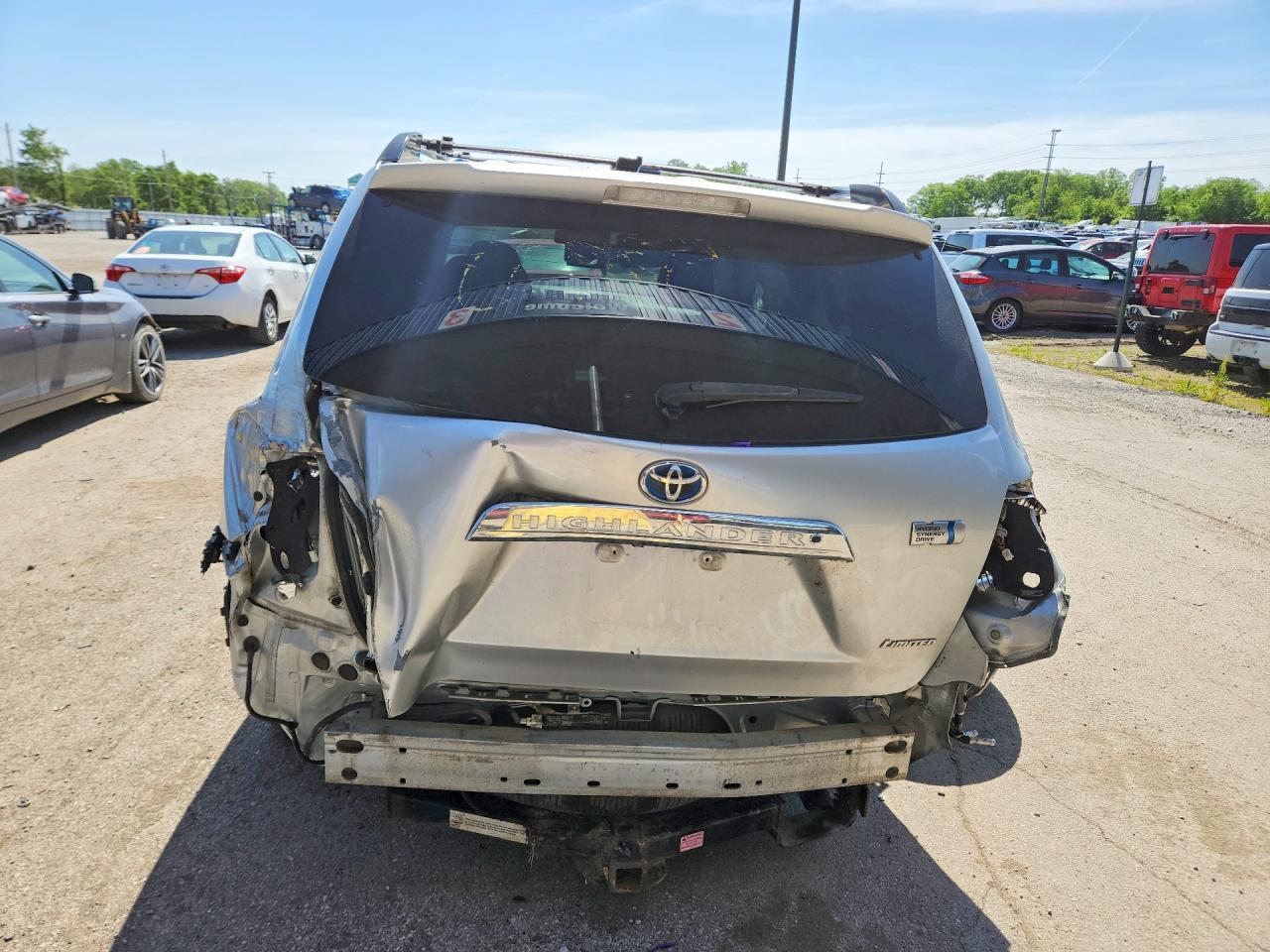 2012 Toyota Highlander Hybrid Limited Серебряный vin: JTEDC3EH2C2006394