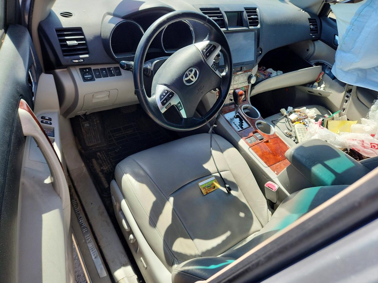 2012 Toyota Highlander Hybrid Limited Серебряный vin: JTEDC3EH2C2006394