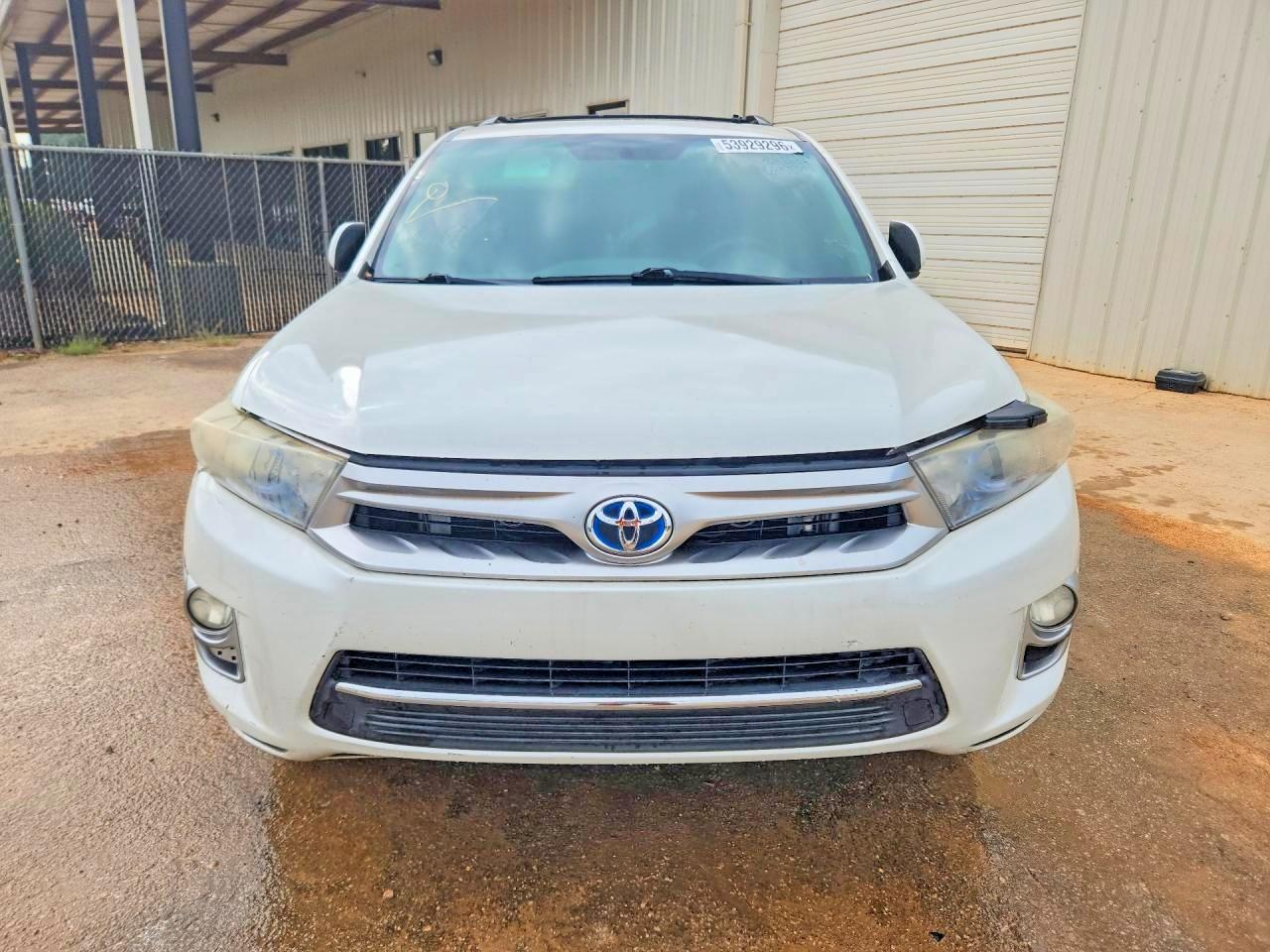 2013 Toyota Highlander Hybrid Limited White vin: JTEDC3EH2D2013136