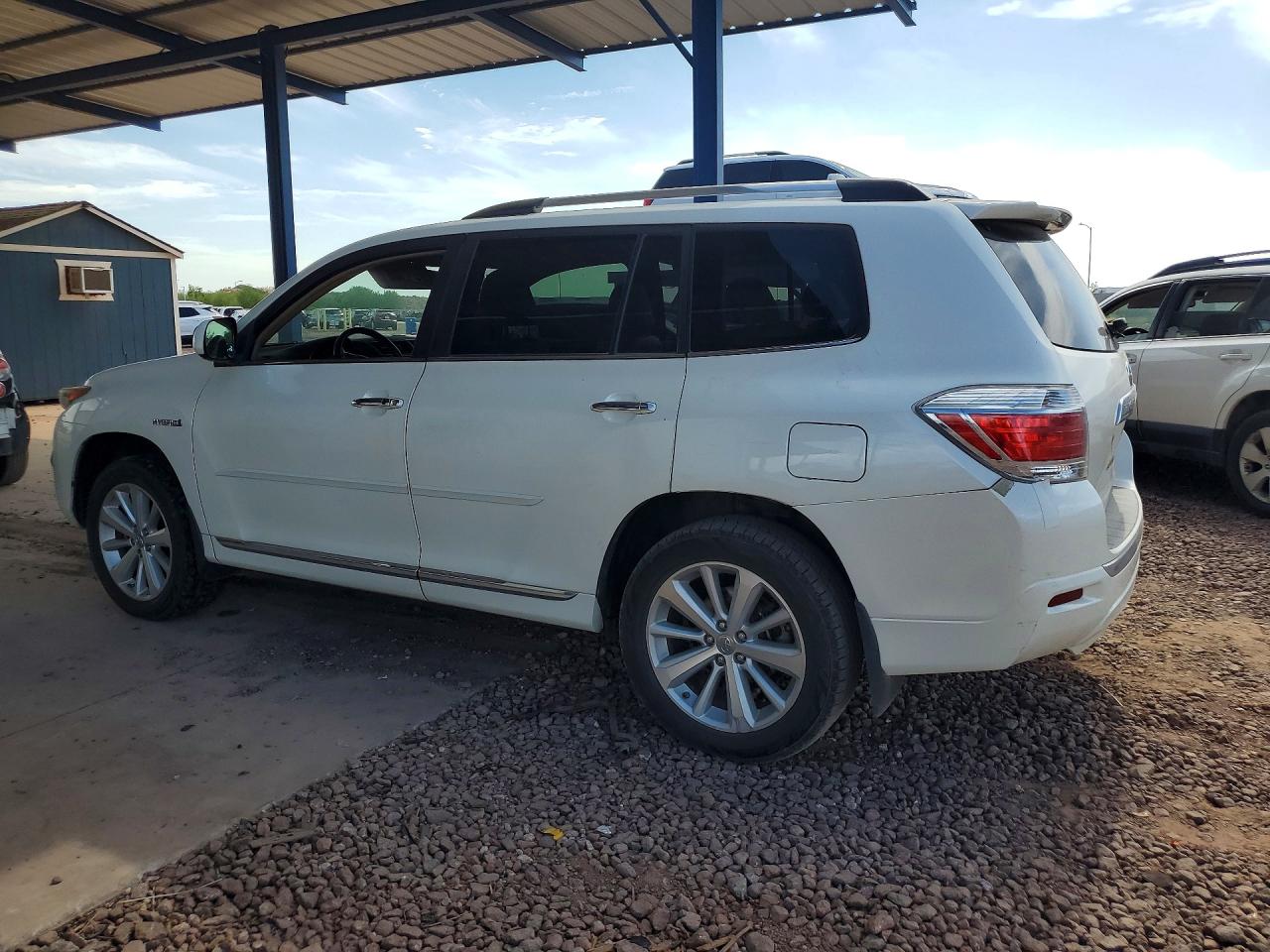2013 Toyota Highlander Hybrid Limited Белый vin: JTEDC3EH2D2017350