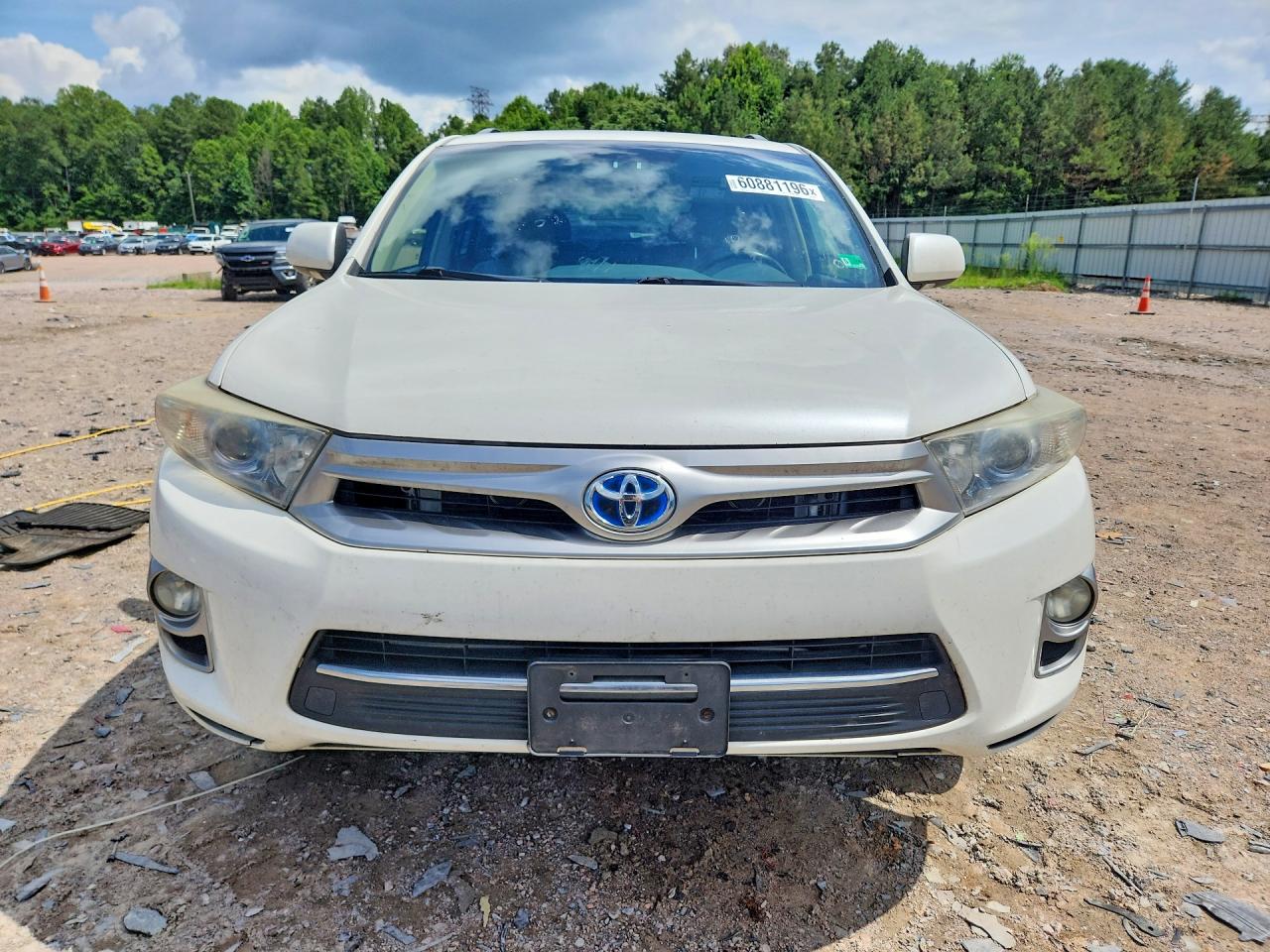 2013 Toyota Highlander Hybrid Limited Белый vin: JTEDC3EH2D2018532
