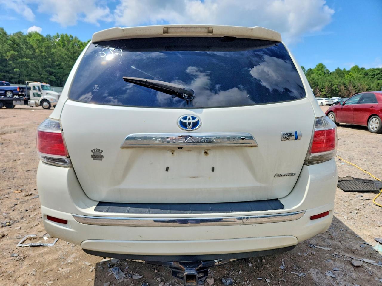 2013 Toyota Highlander Hybrid Limited Белый vin: JTEDC3EH2D2018532