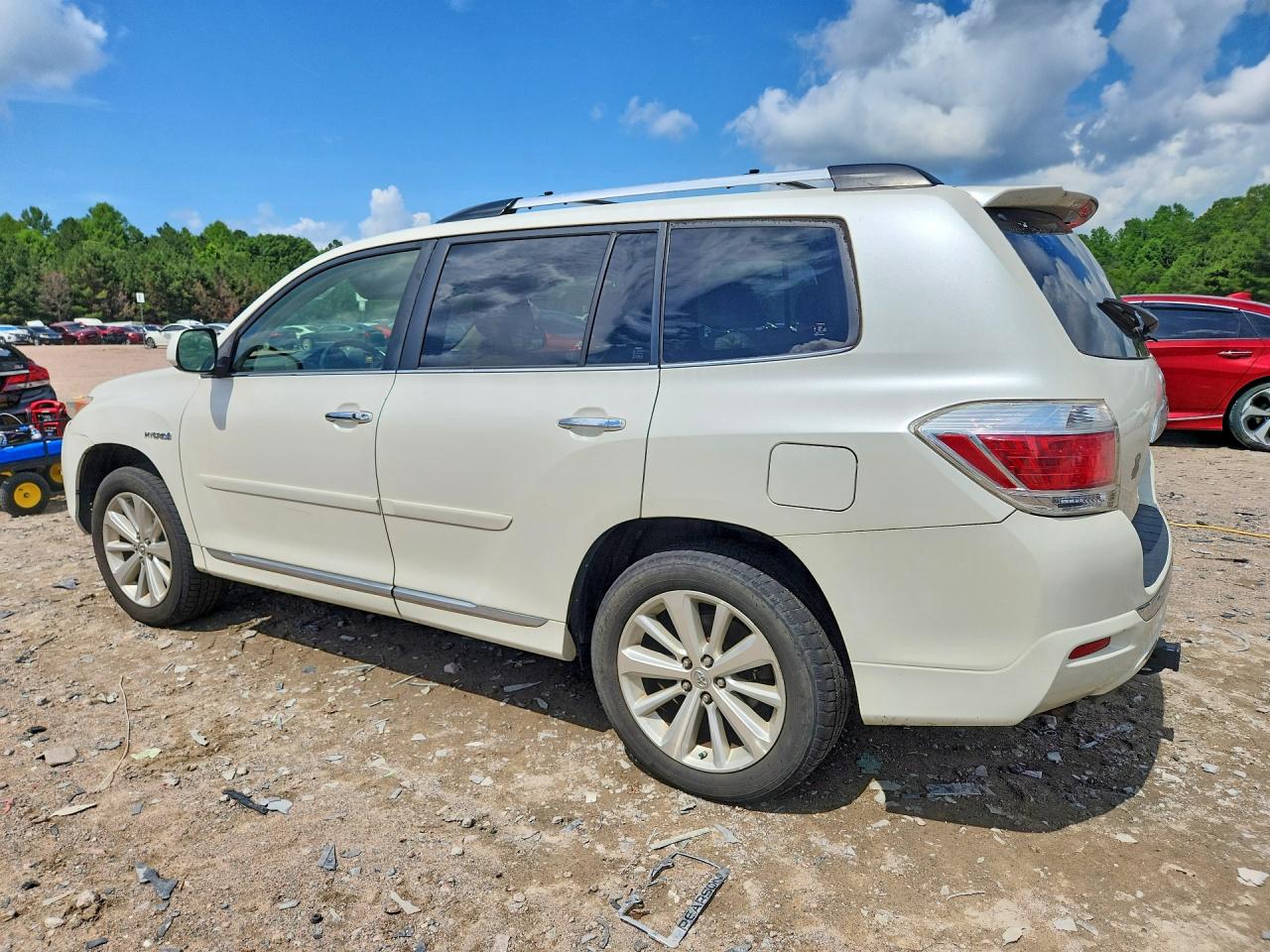 2013 Toyota Highlander Hybrid Limited Белый vin: JTEDC3EH2D2018532