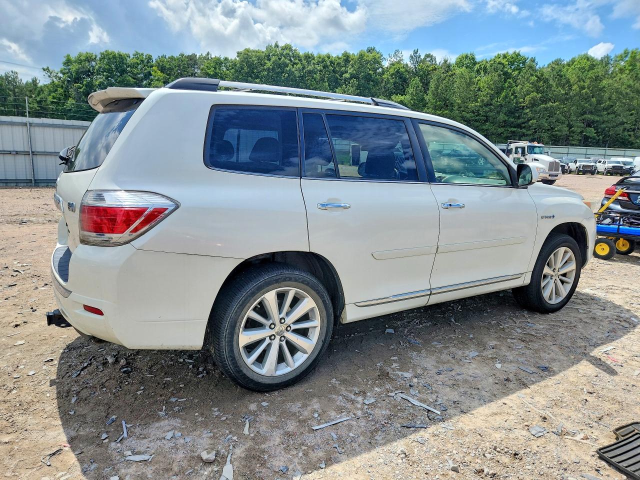 2013 Toyota Highlander Hybrid Limited Белый vin: JTEDC3EH2D2018532