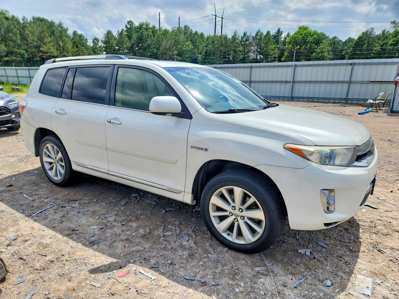 2013 Toyota Highlander Hybrid Limited Белый vin: JTEDC3EH2D2018532