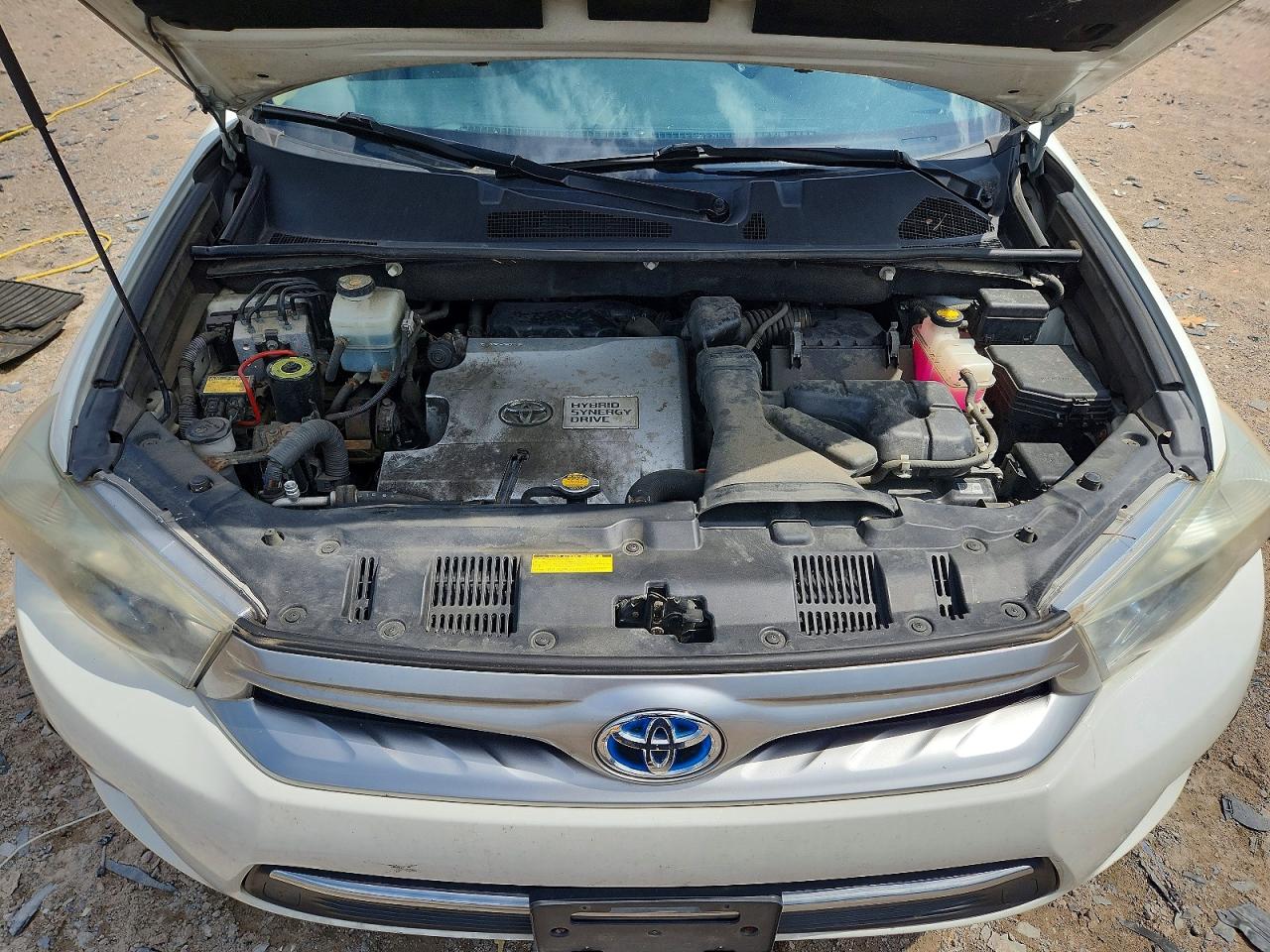 2013 Toyota Highlander Hybrid Limited Белый vin: JTEDC3EH2D2018532