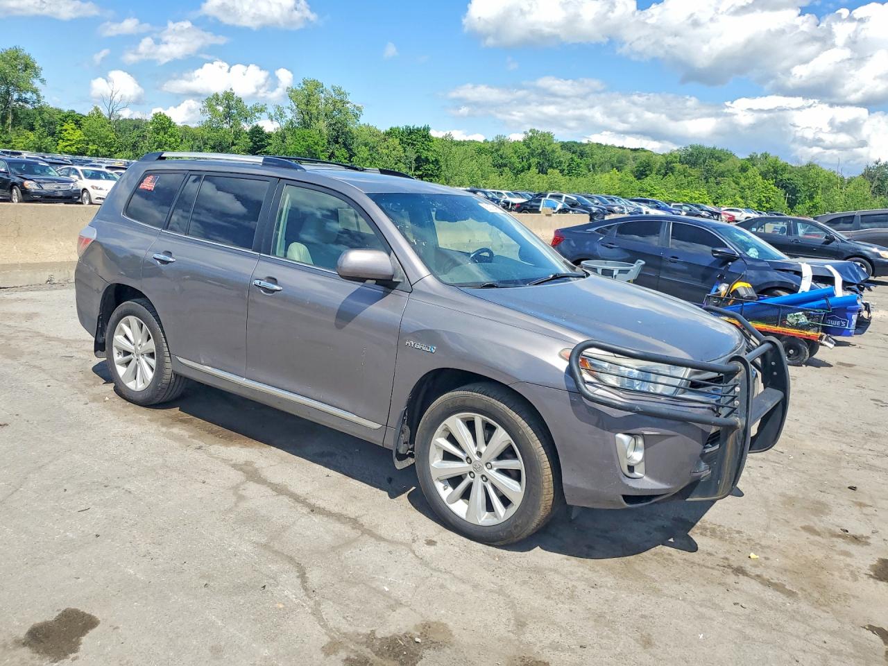 2012 Toyota Highlander Hybrid Limited Gray vin: JTEDC3EH3C2004234