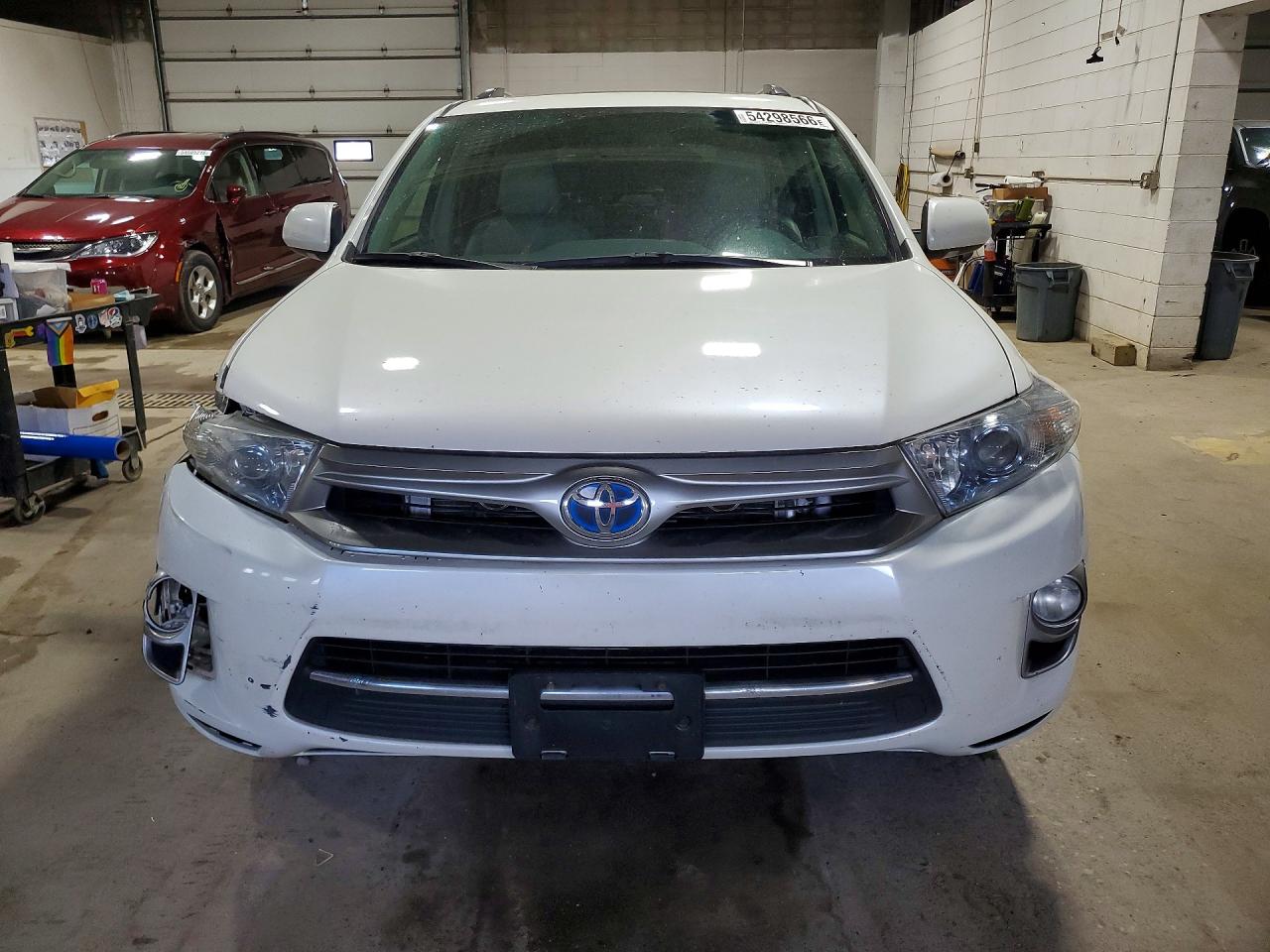 2012 Toyota Highlander Hybrid Limited White vin: JTEDC3EH3C2007523