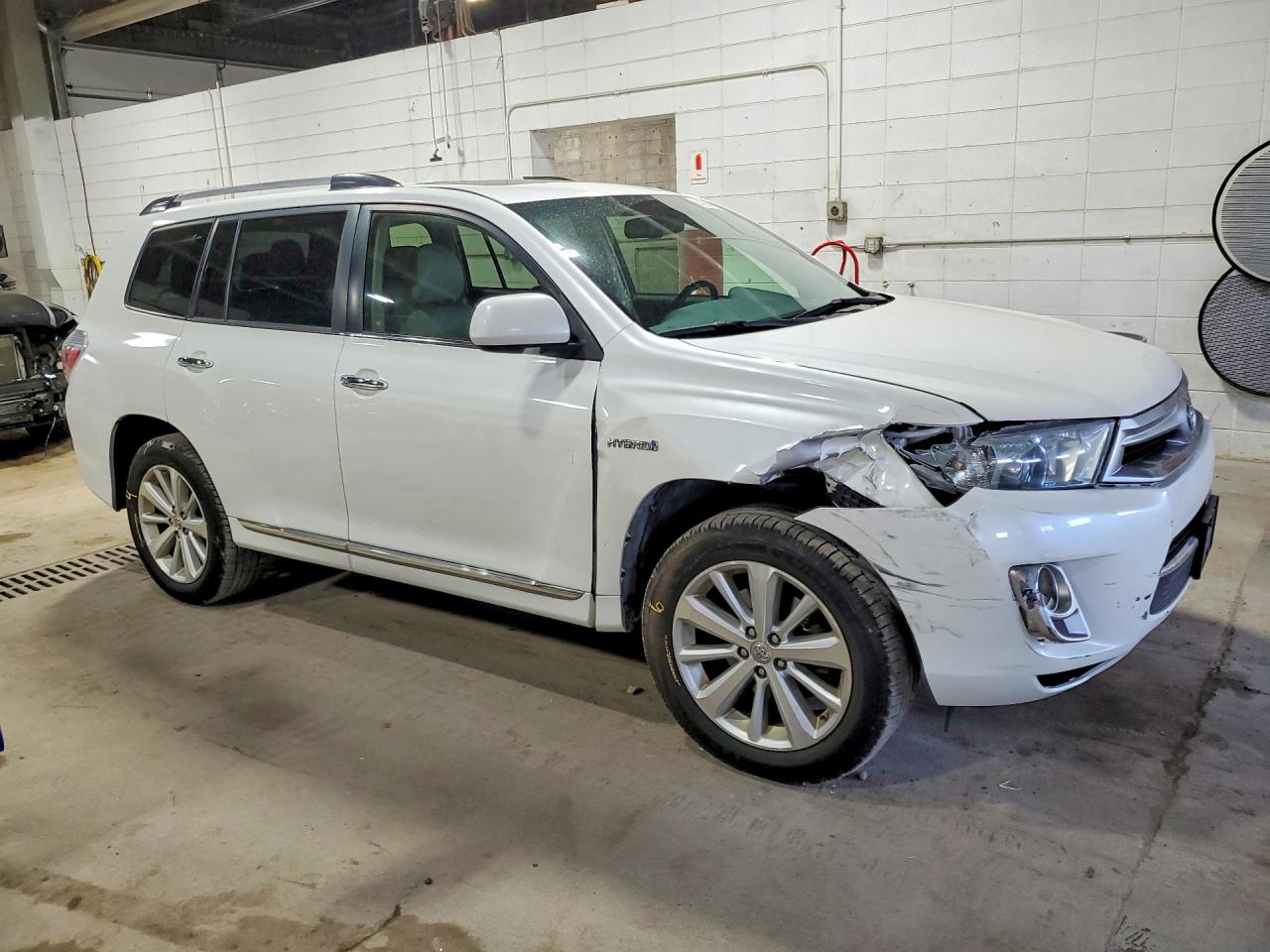 2012 Toyota Highlander Hybrid Limited White vin: JTEDC3EH3C2007523