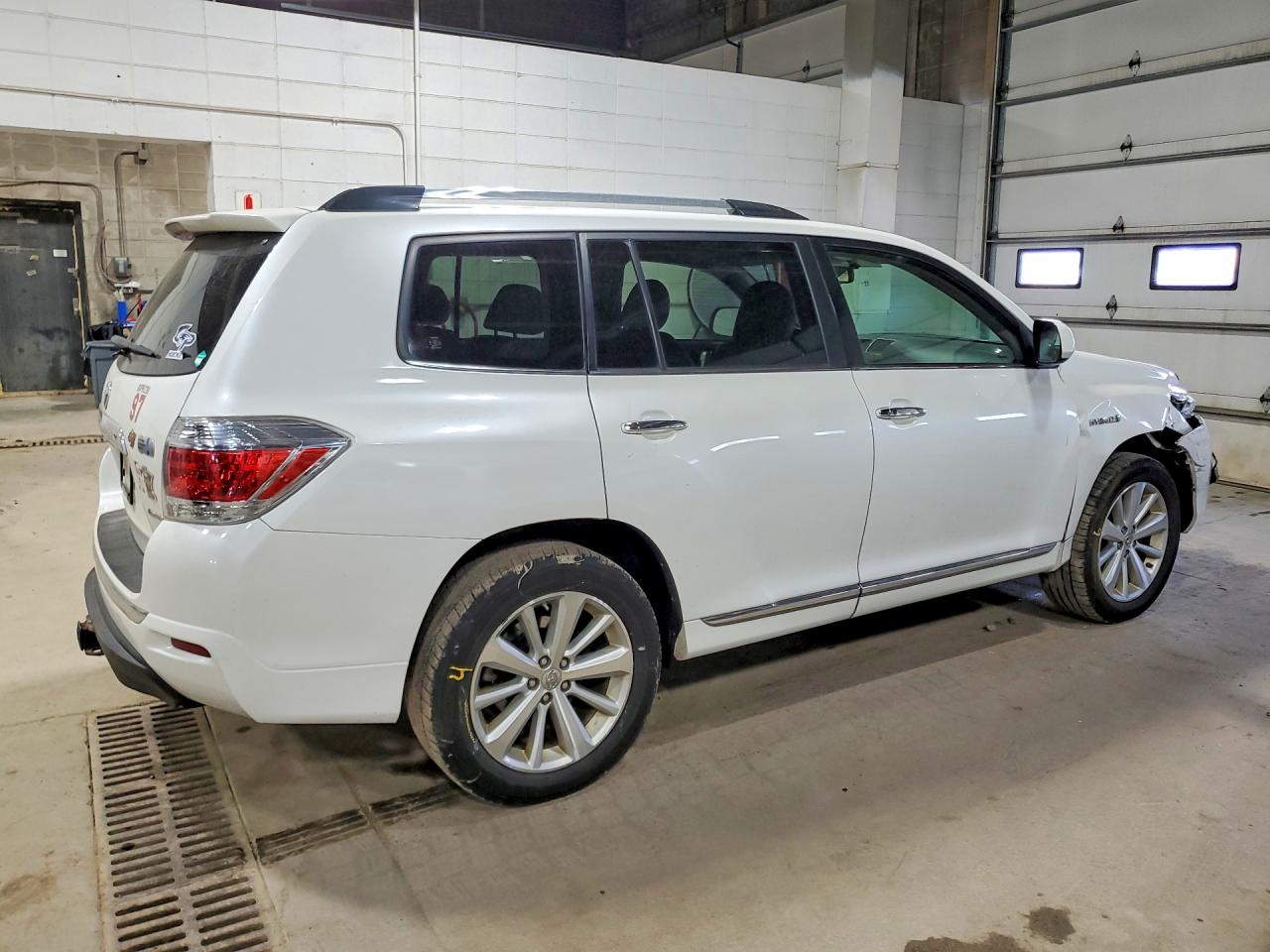 2012 Toyota Highlander Hybrid Limited White vin: JTEDC3EH3C2007523