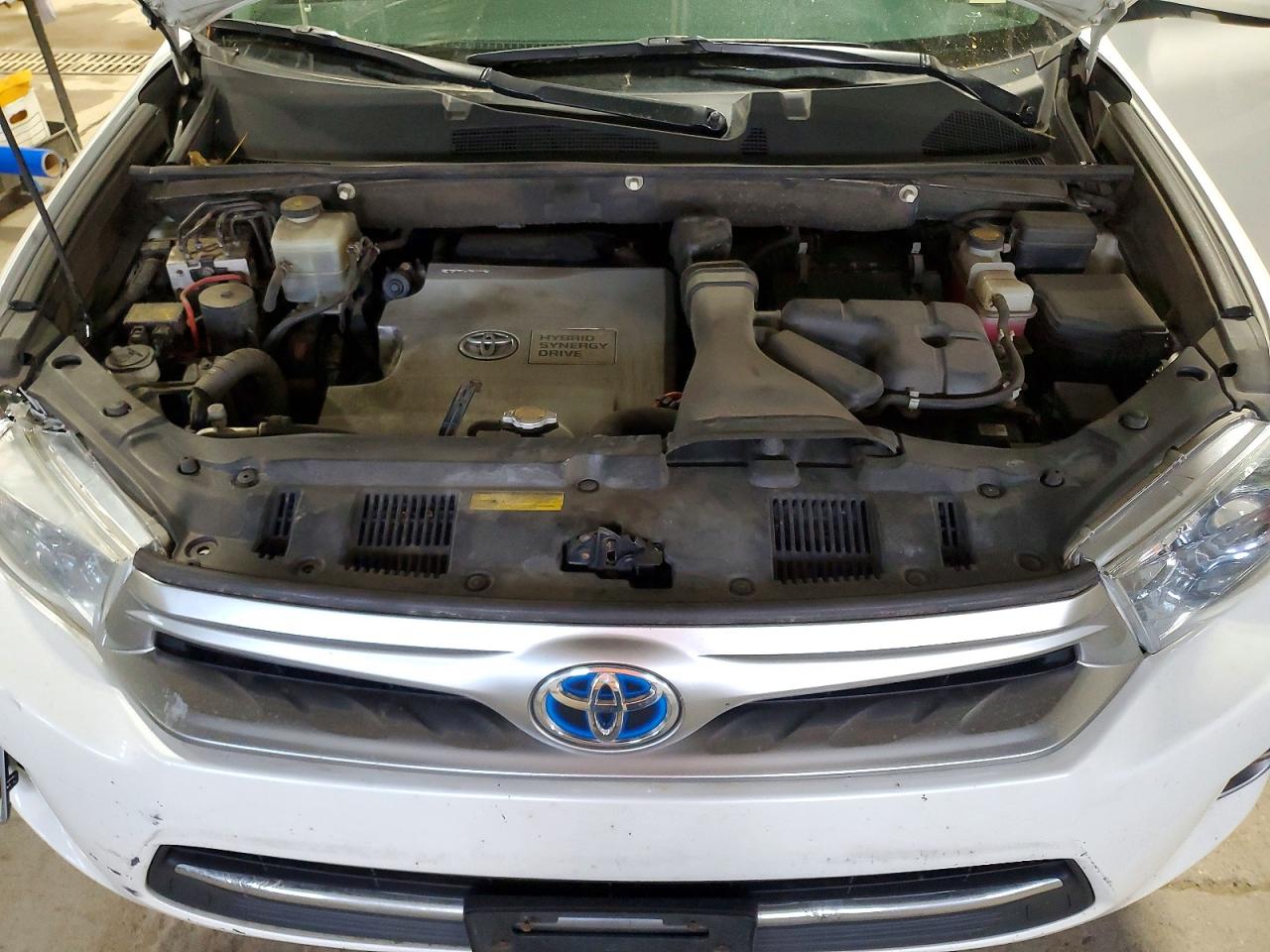 2012 Toyota Highlander Hybrid Limited White vin: JTEDC3EH3C2007523