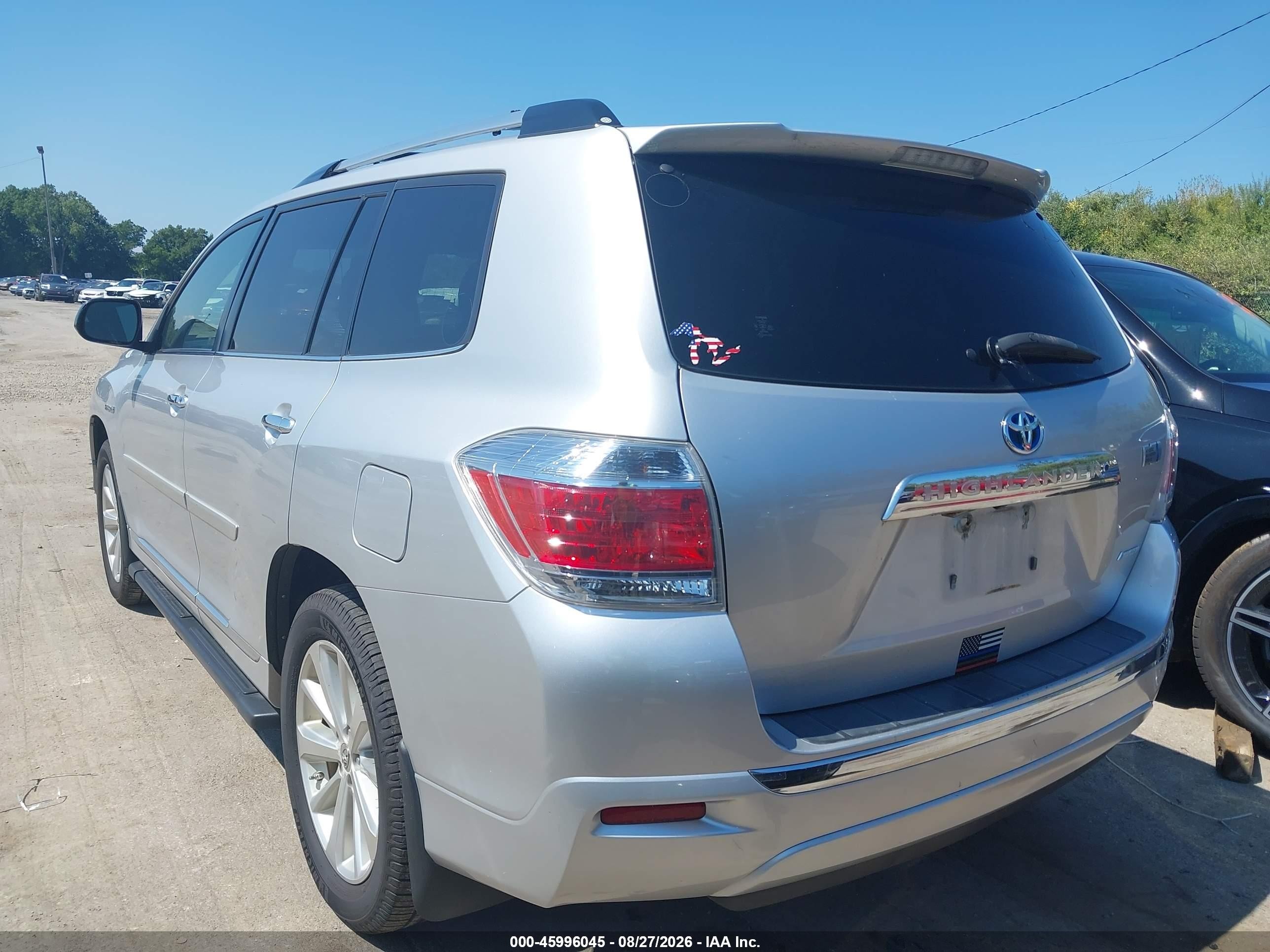 2012 Toyota Highlander Hybrid Limited V6 Silver vin: JTEDC3EH3C2008994