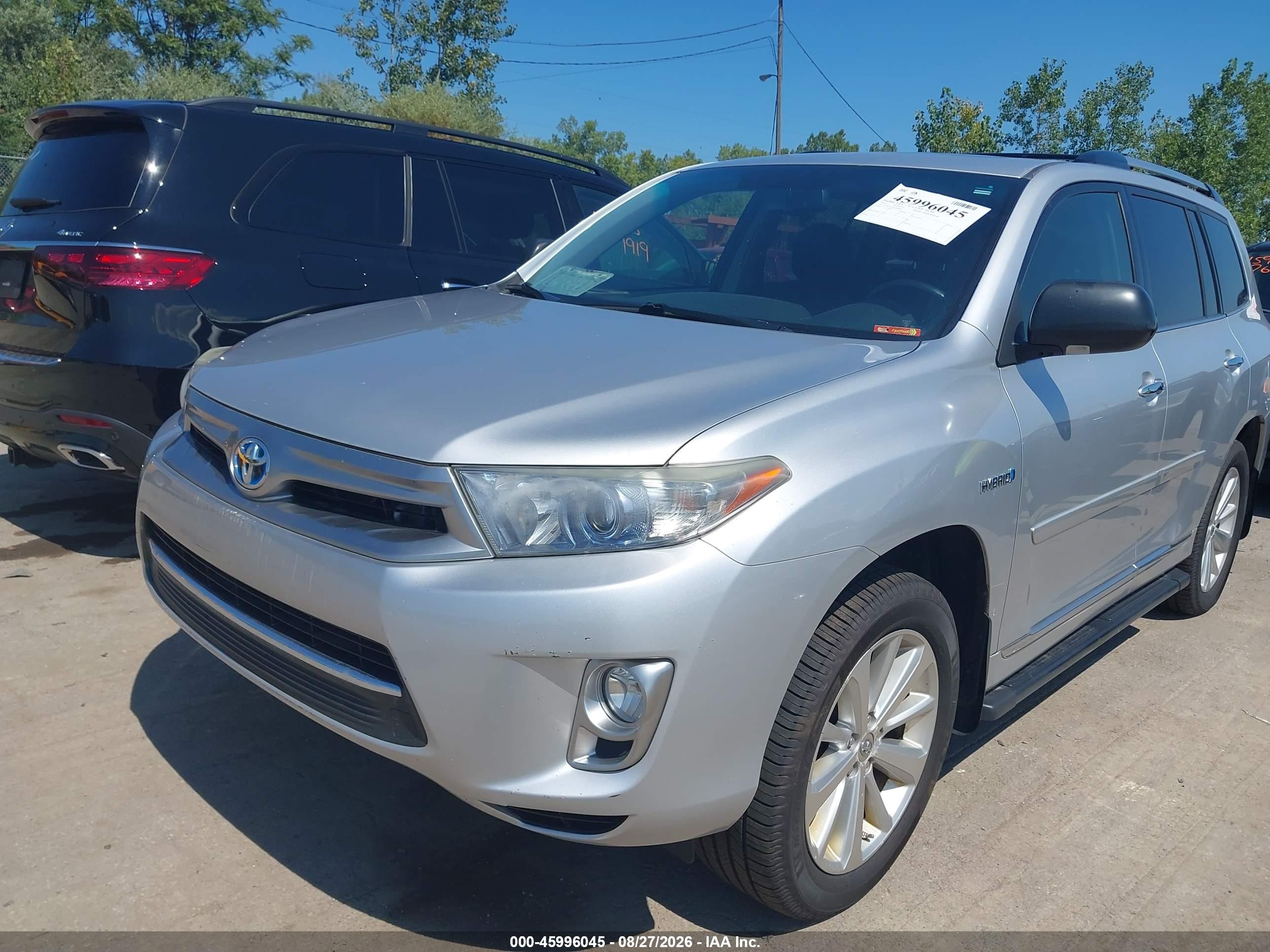 2012 Toyota Highlander Hybrid Limited V6 Silver vin: JTEDC3EH3C2008994
