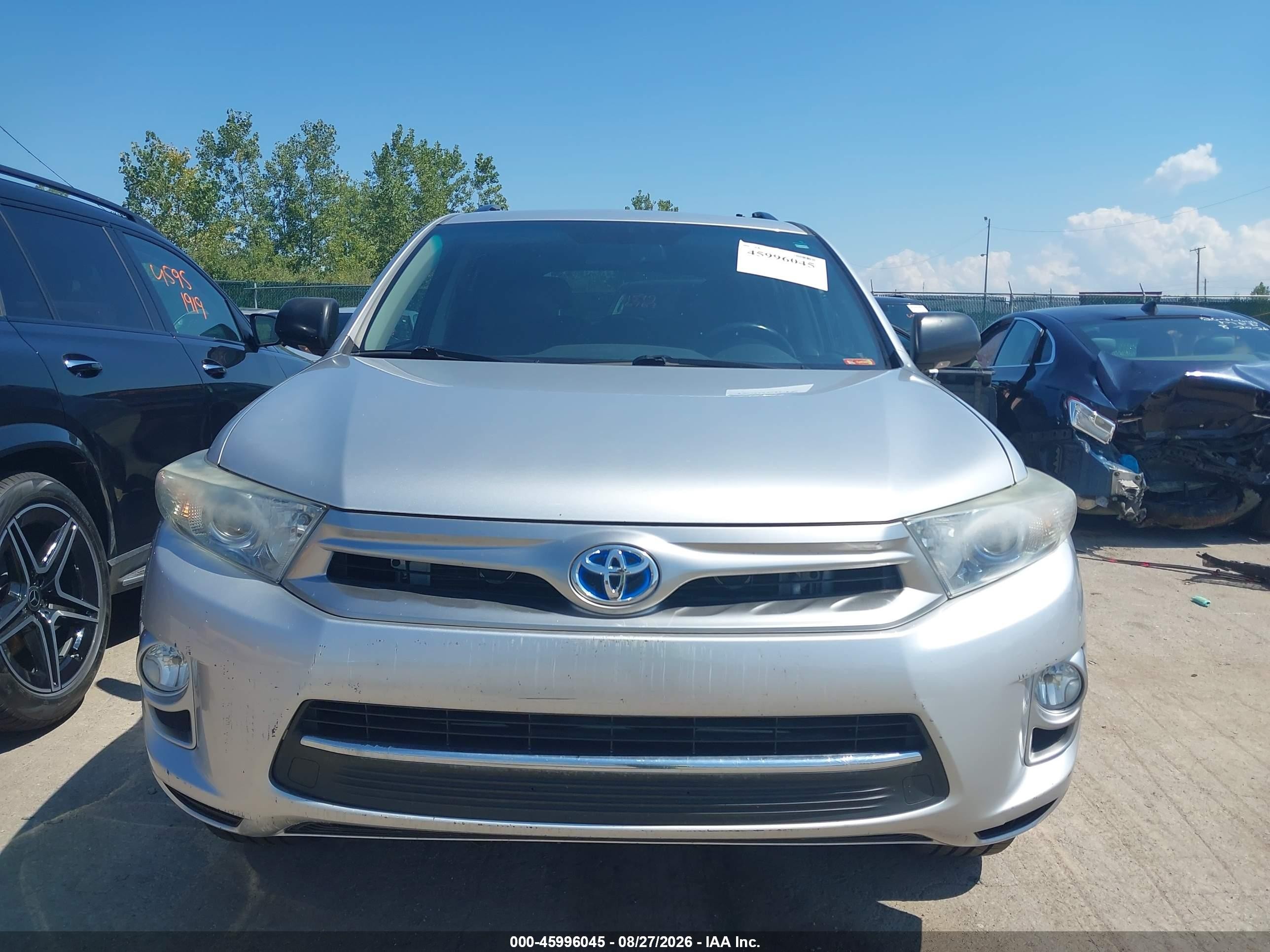 2012 Toyota Highlander Hybrid Limited V6 Silver vin: JTEDC3EH3C2008994