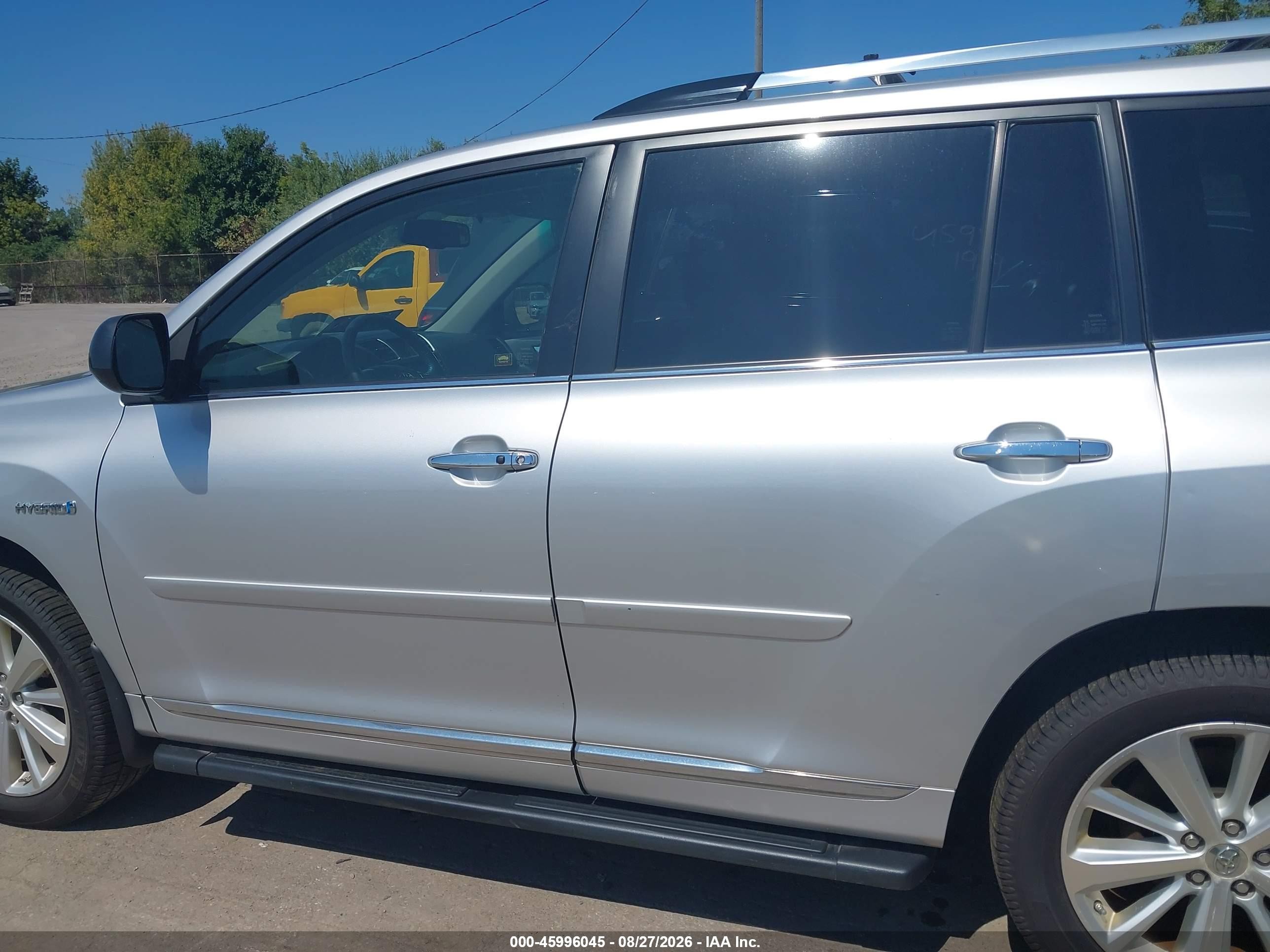 2012 Toyota Highlander Hybrid Limited V6 Silver vin: JTEDC3EH3C2008994