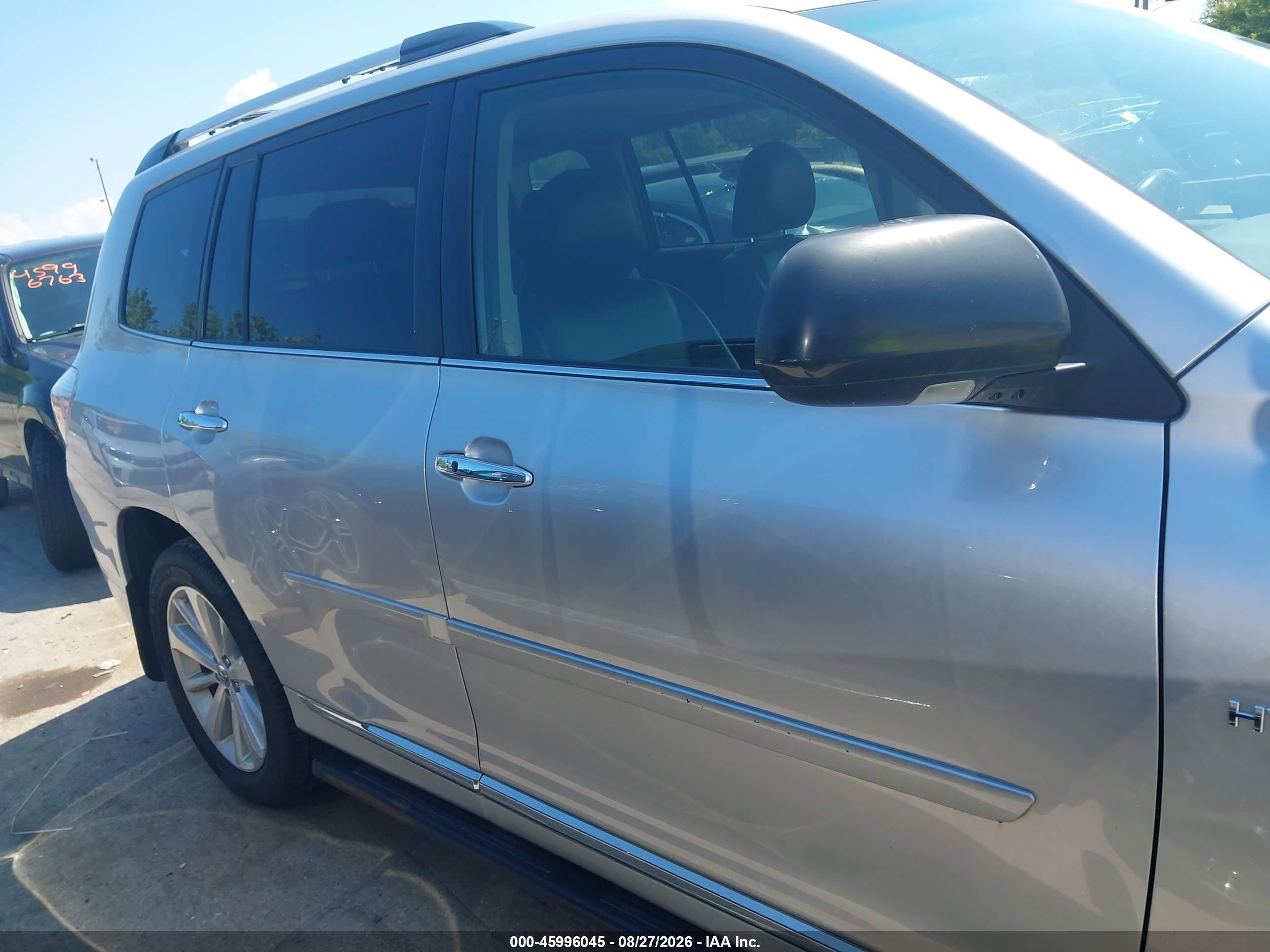 2012 Toyota Highlander Hybrid Limited V6 Silver vin: JTEDC3EH3C2008994