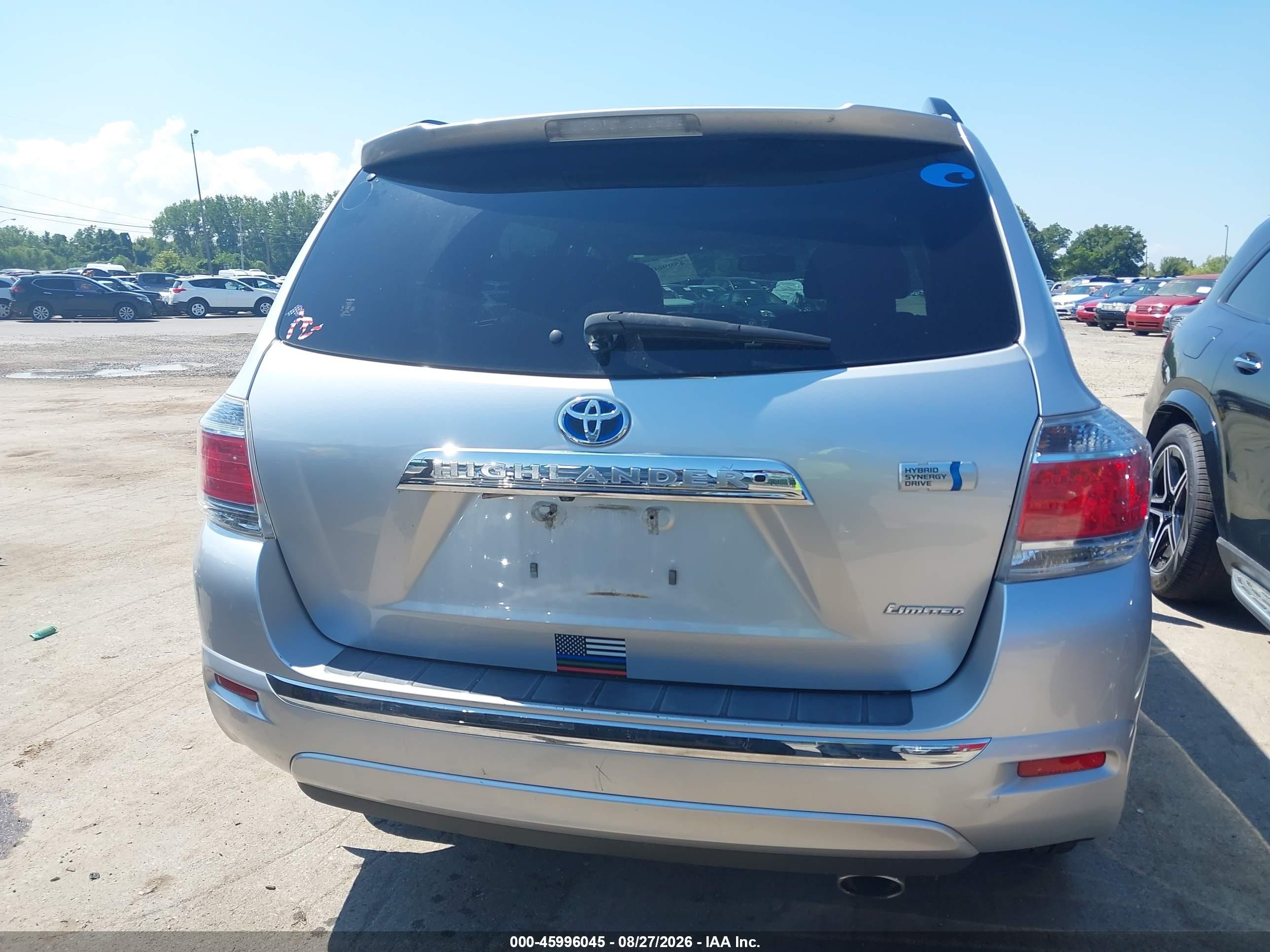 2012 Toyota Highlander Hybrid Limited V6 Silver vin: JTEDC3EH3C2008994