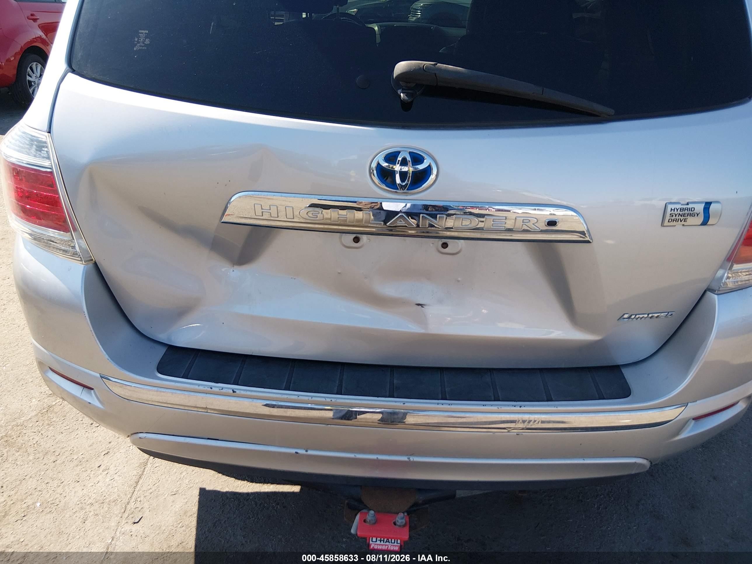 2013 Toyota Highlander Hybrid Limited V6 Silver vin: JTEDC3EH3D2011332