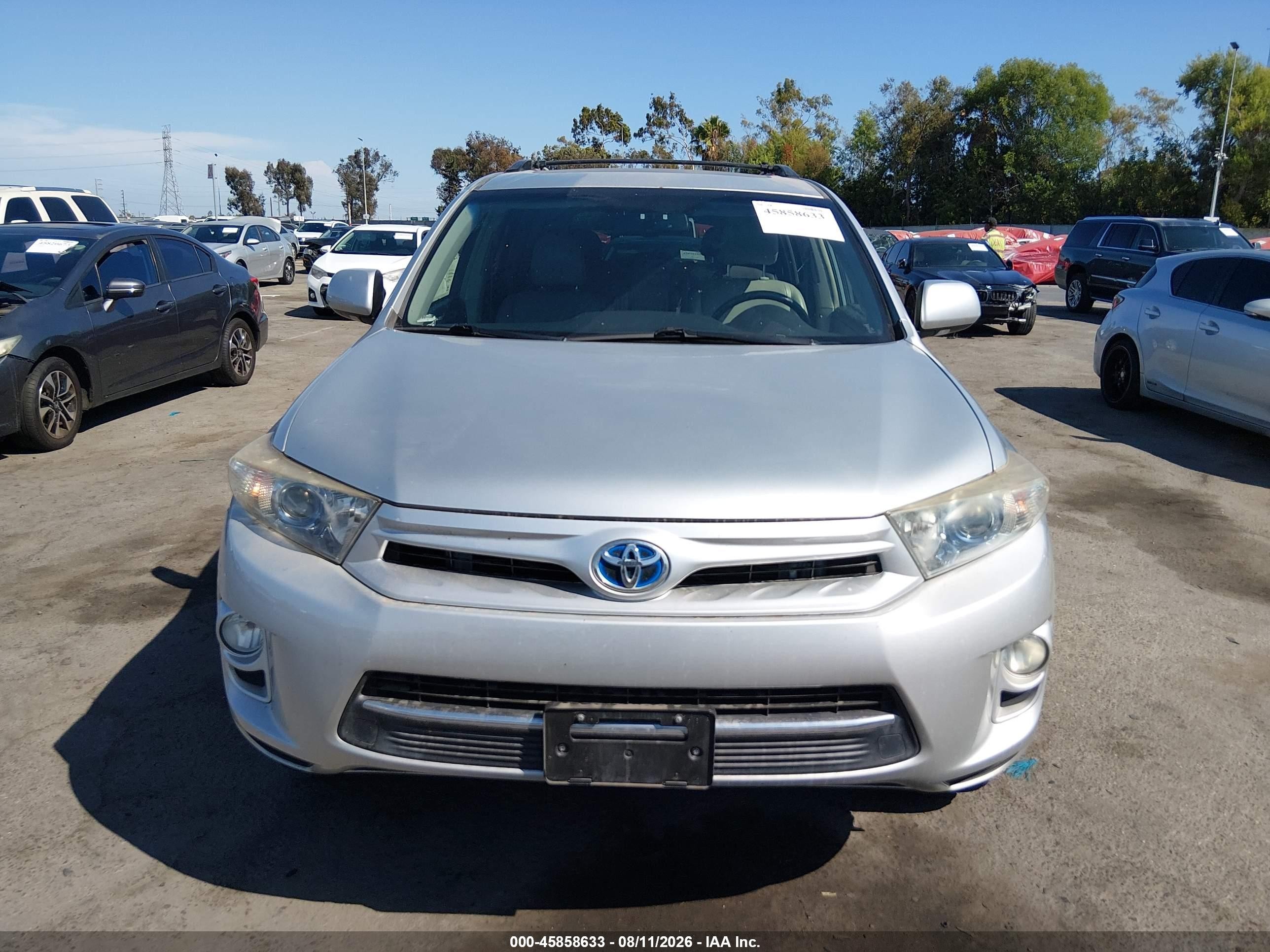 2013 Toyota Highlander Hybrid Limited V6 Silver vin: JTEDC3EH3D2011332