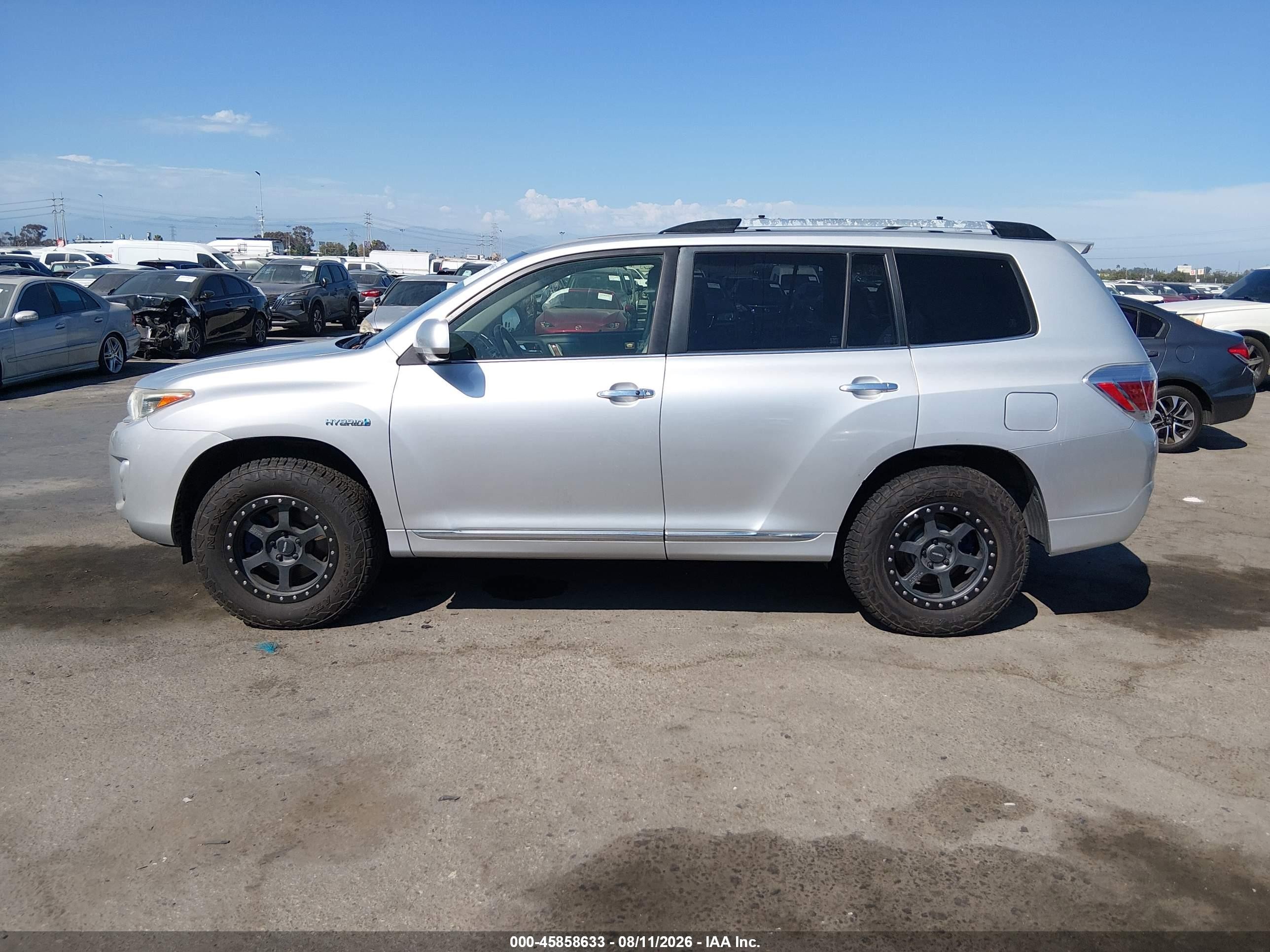 2013 Toyota Highlander Hybrid Limited V6 Silver vin: JTEDC3EH3D2011332