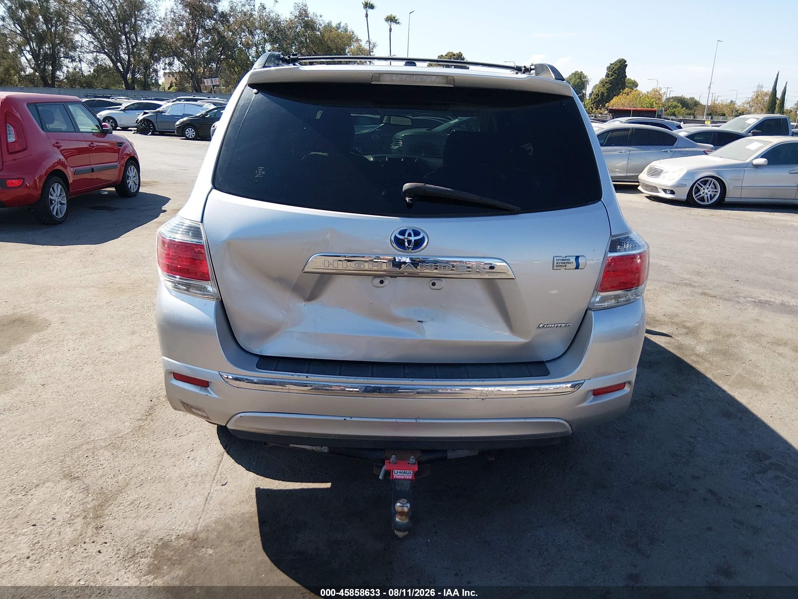 2013 Toyota Highlander Hybrid Limited V6 Silver vin: JTEDC3EH3D2011332