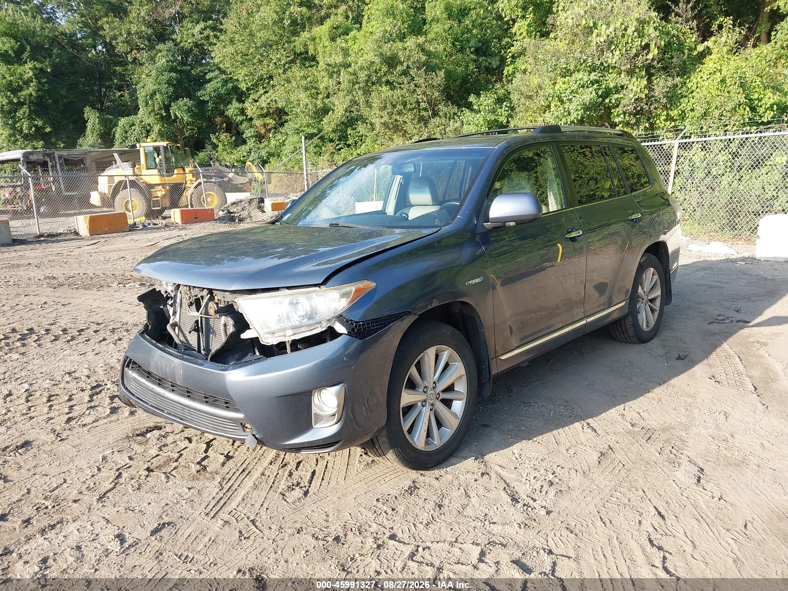 2013 Toyota Highlander Hybrid Limited V6 Light Blue vin: JTEDC3EH3D2016983
