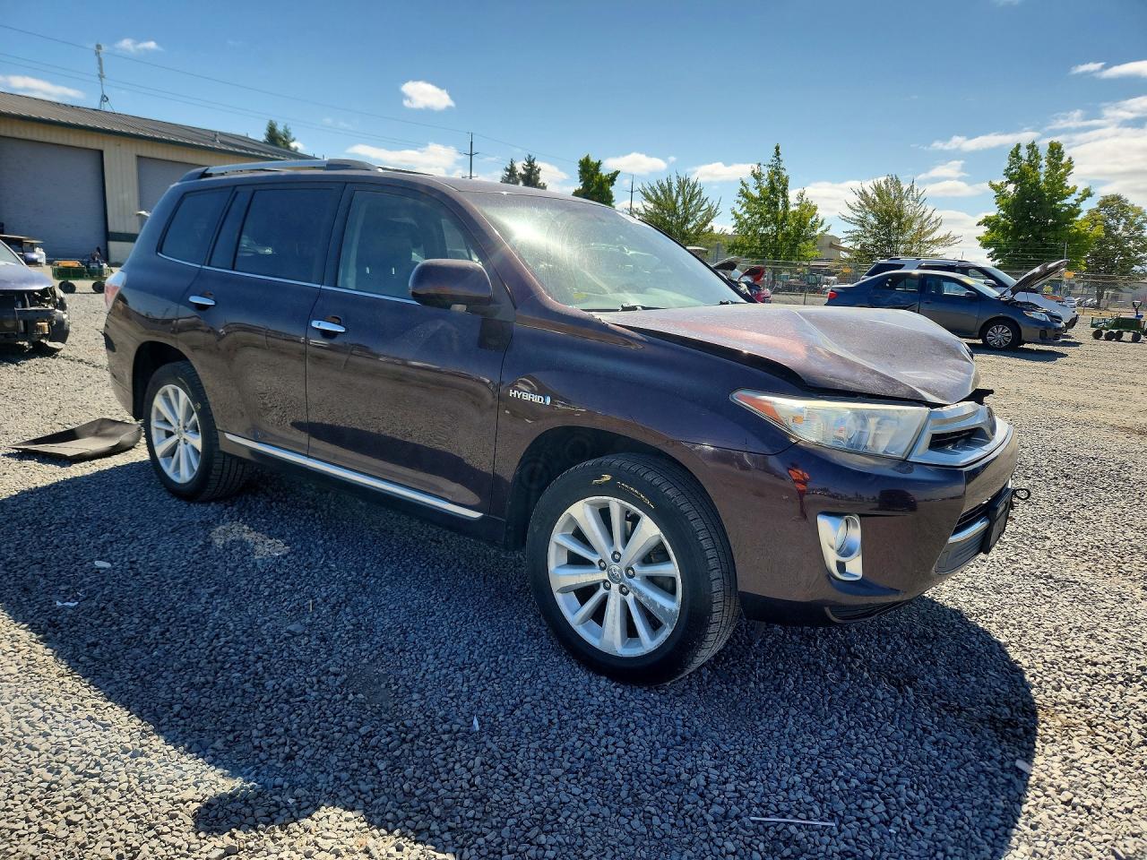 2013 Toyota Highlander Hybrid Limited Purple vin: JTEDC3EH3D2018913