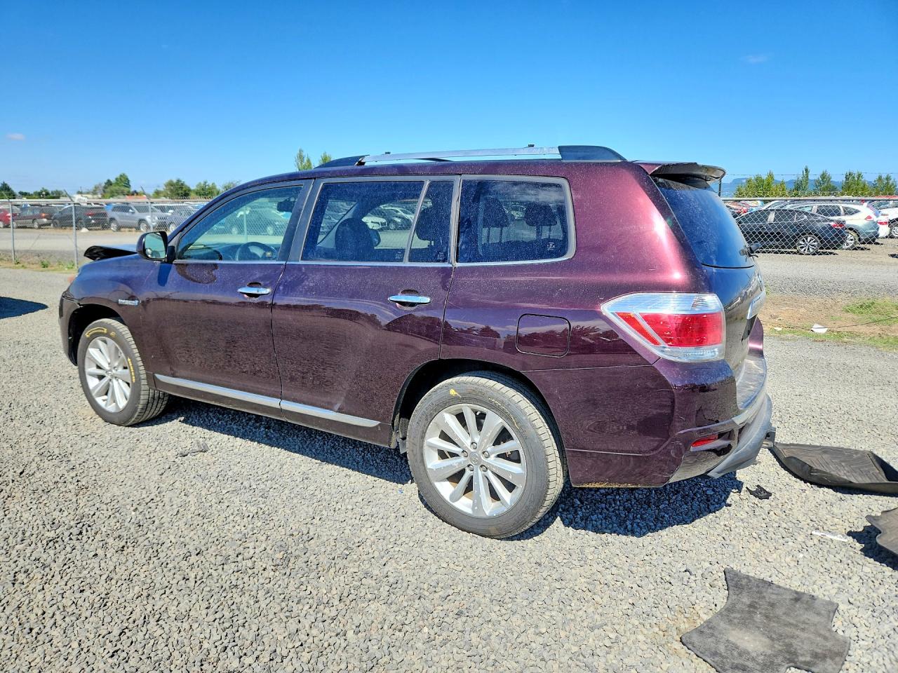 2013 Toyota Highlander Hybrid Limited Purple vin: JTEDC3EH3D2018913