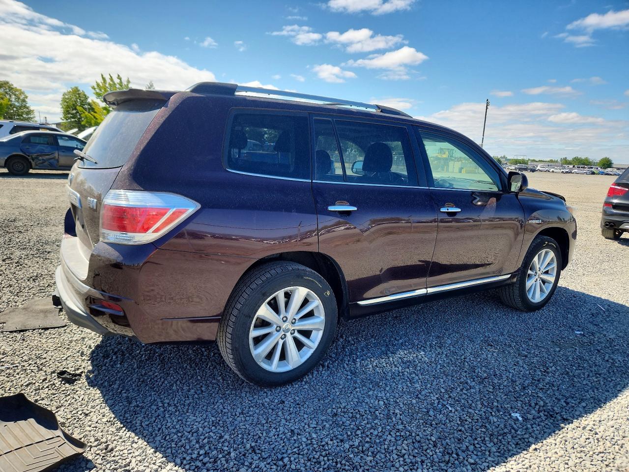 2013 Toyota Highlander Hybrid Limited Purple vin: JTEDC3EH3D2018913