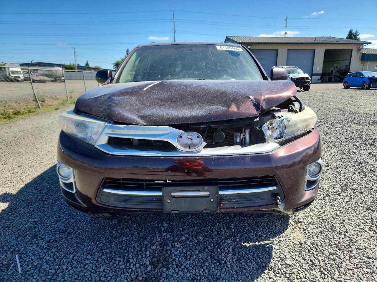2013 Toyota Highlander Hybrid Limited Purple vin: JTEDC3EH3D2018913