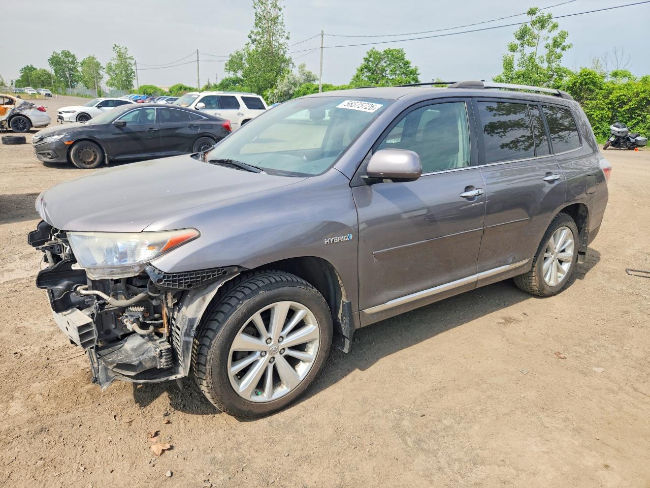 2011 Toyota Highlander Hybrid Limited Gray vin: JTEDC3EH4B2000594