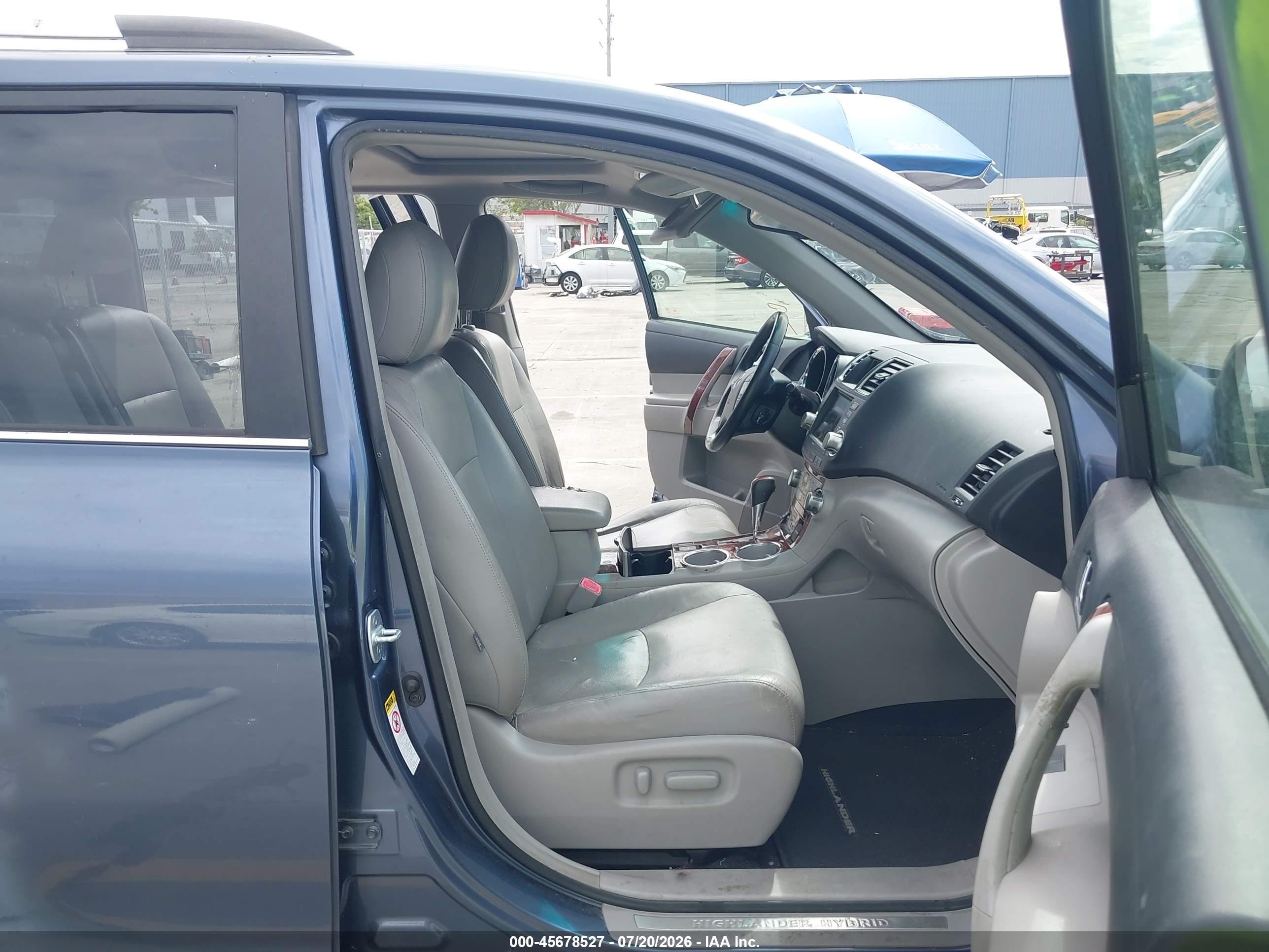 2011 Toyota Highlander Hybrid Limited V6 Blue vin: JTEDC3EH4B2002345