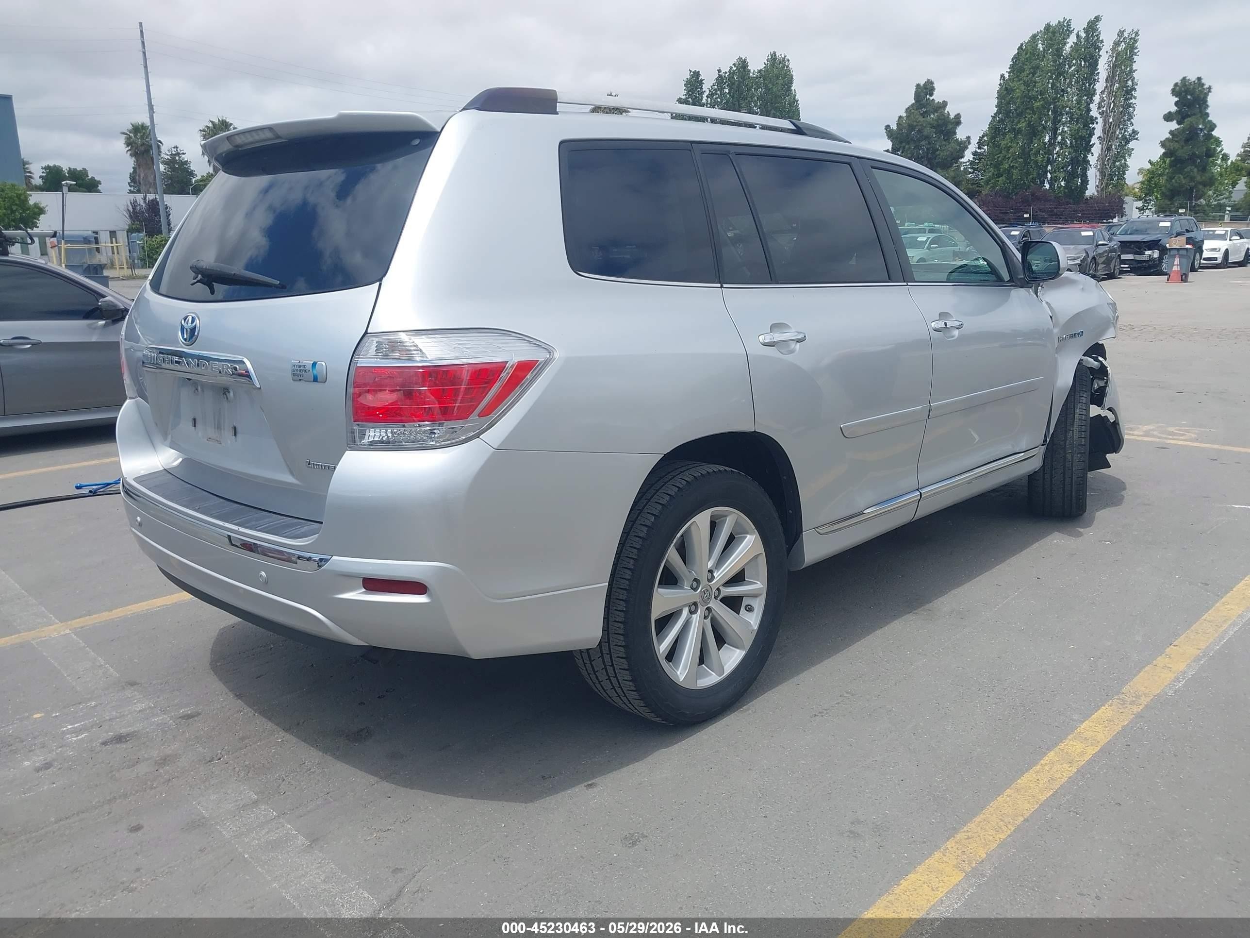 2011 Toyota Highlander Hybrid Limited V6 Gray vin: JTEDC3EH4B2003107