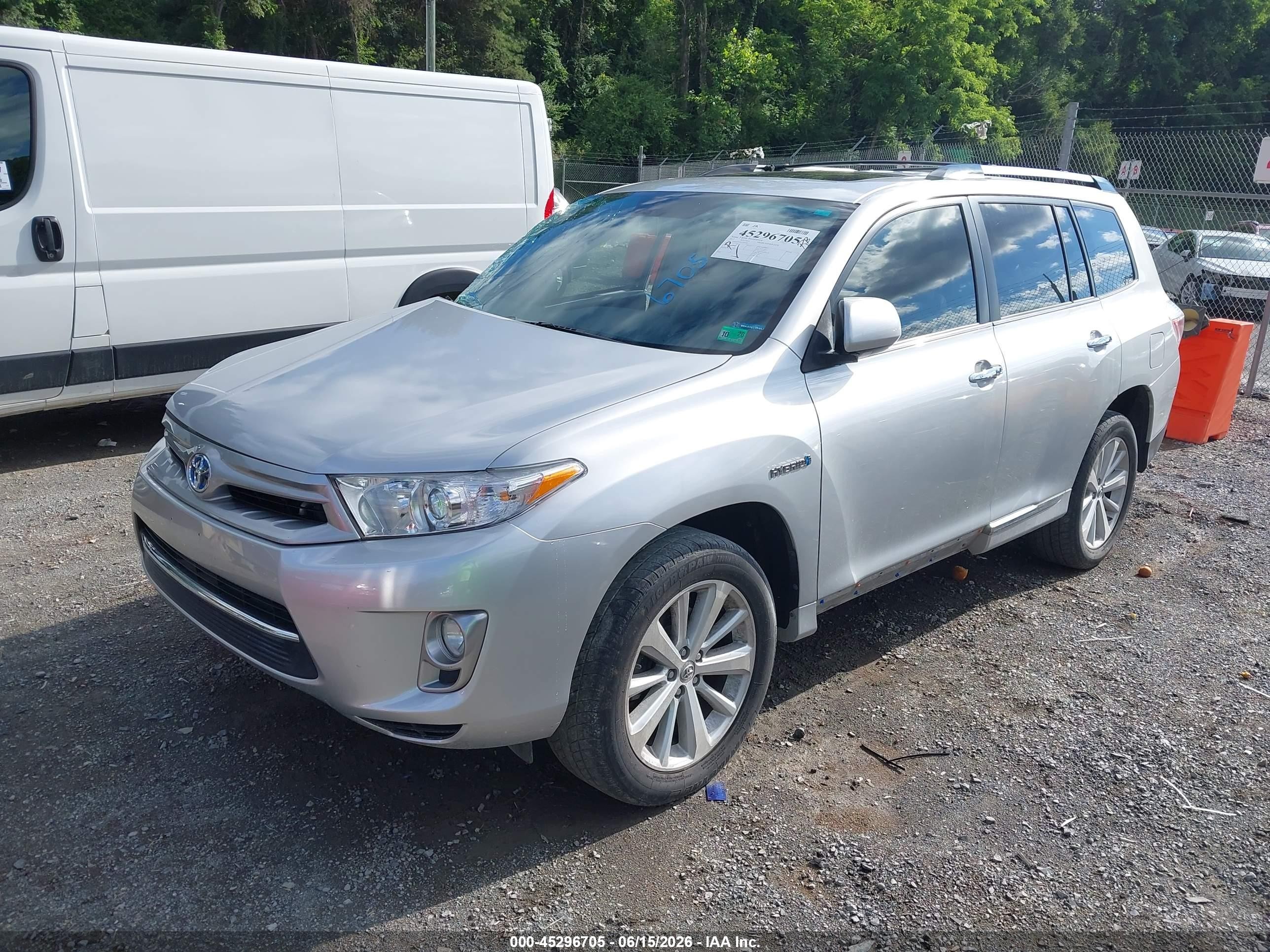 2012 Toyota Highlander Hybrid Limited V6 Silver vin: JTEDC3EH4C2008762