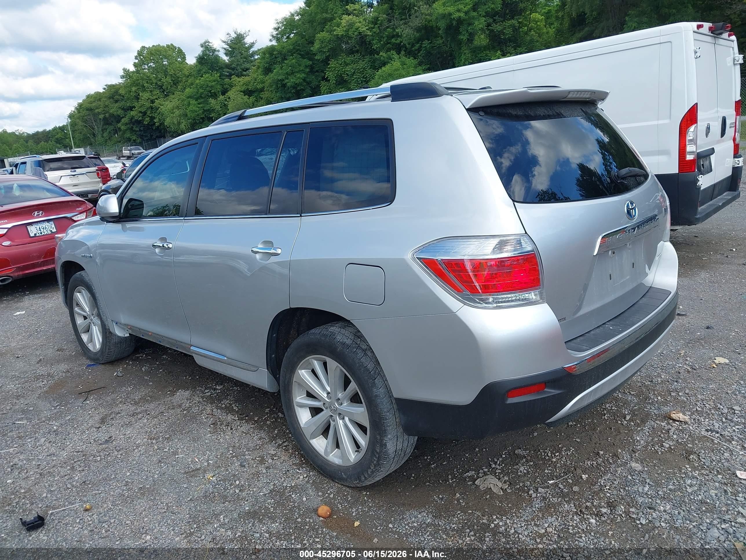 2012 Toyota Highlander Hybrid Limited V6 Silver vin: JTEDC3EH4C2008762