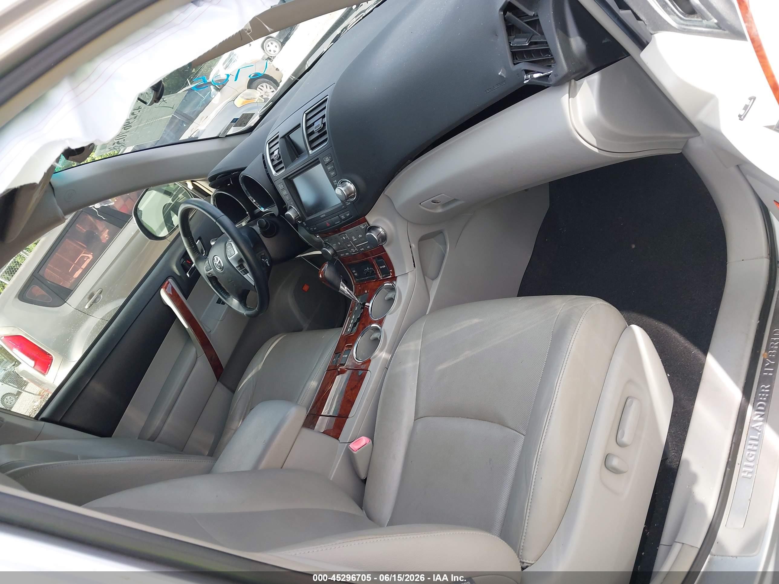 2012 Toyota Highlander Hybrid Limited V6 Silver vin: JTEDC3EH4C2008762