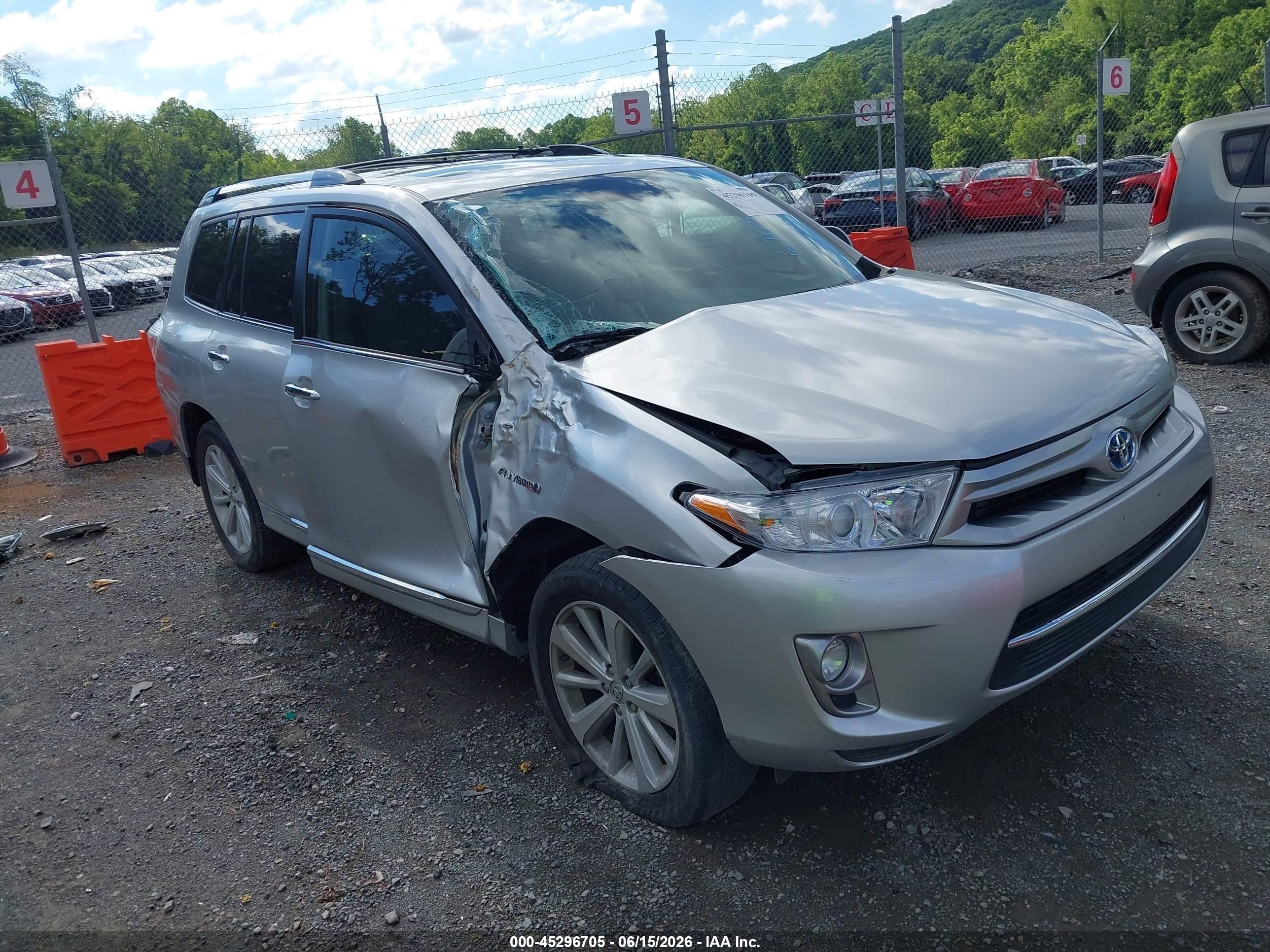 2012 Toyota Highlander Hybrid Limited V6 Silver vin: JTEDC3EH4C2008762