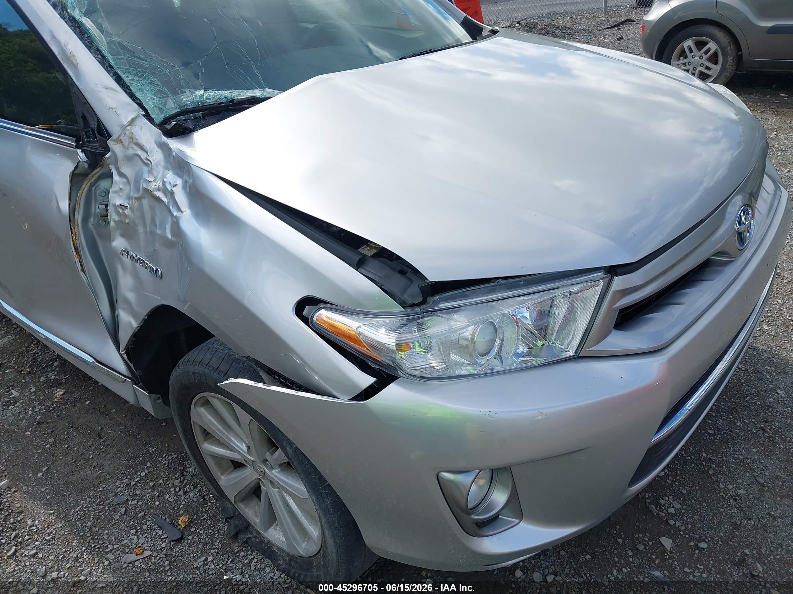 2012 Toyota Highlander Hybrid Limited V6 Silver vin: JTEDC3EH4C2008762