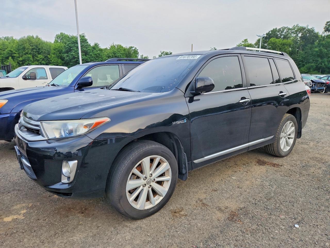 2013 Toyota Highlander Hybrid Limited Black vin: JTEDC3EH5D2014247