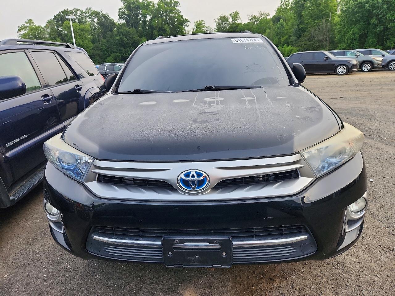 2013 Toyota Highlander Hybrid Limited Black vin: JTEDC3EH5D2014247