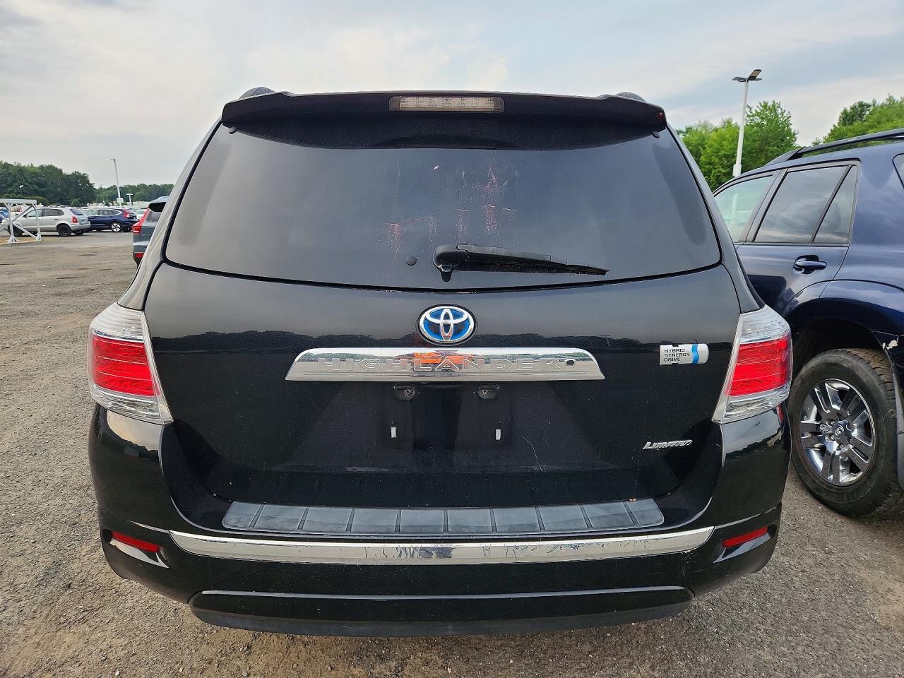 2013 Toyota Highlander Hybrid Limited Black vin: JTEDC3EH5D2014247