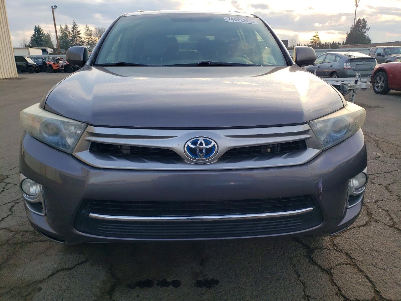 2013 Toyota Highlander Hybrid Limited Серебряный vin: JTEDC3EH5D2015852