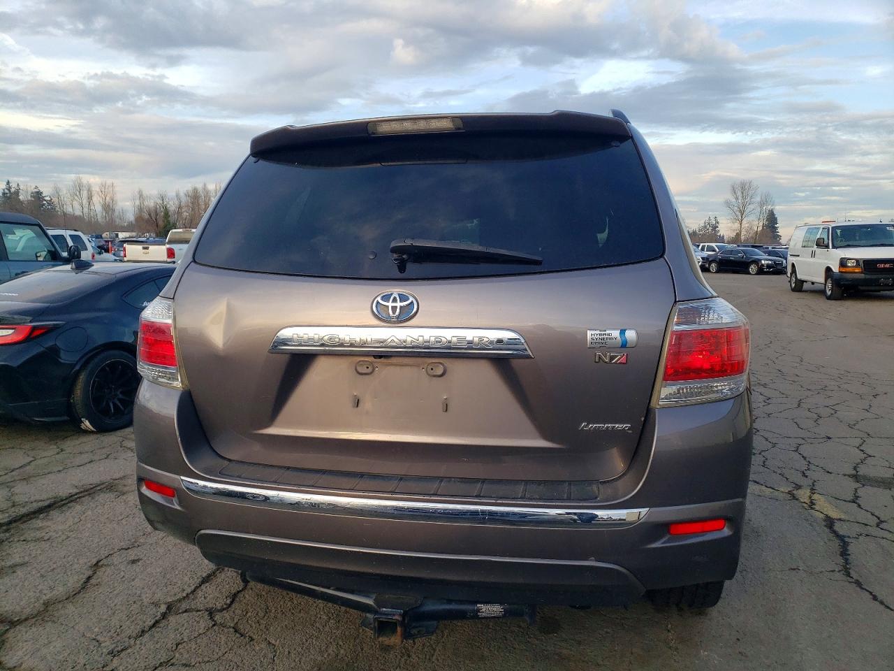 2013 Toyota Highlander Hybrid Limited Серебряный vin: JTEDC3EH5D2015852