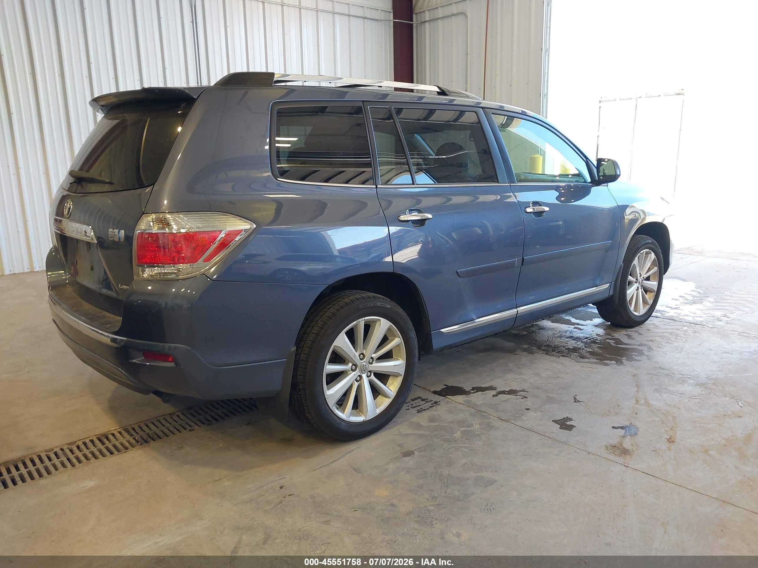 2013 Toyota Highlander Hybrid Limited V6 Gray vin: JTEDC3EH5D2017505