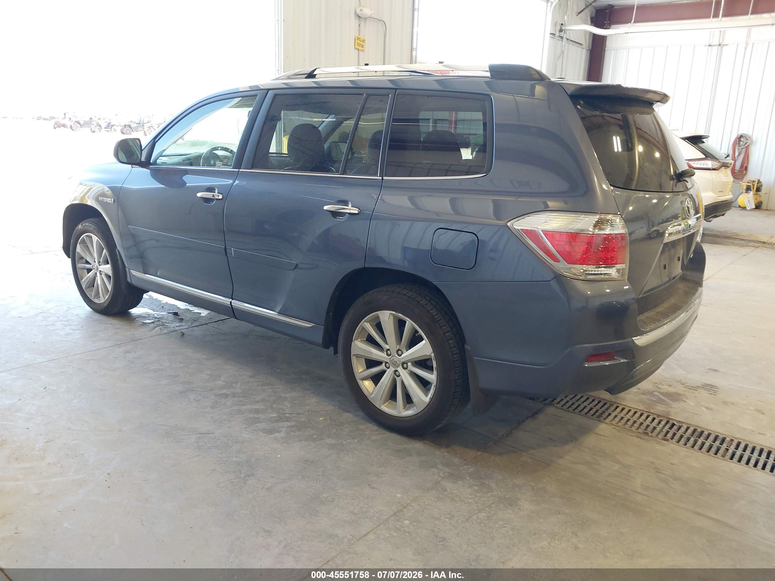 2013 Toyota Highlander Hybrid Limited V6 Gray vin: JTEDC3EH5D2017505