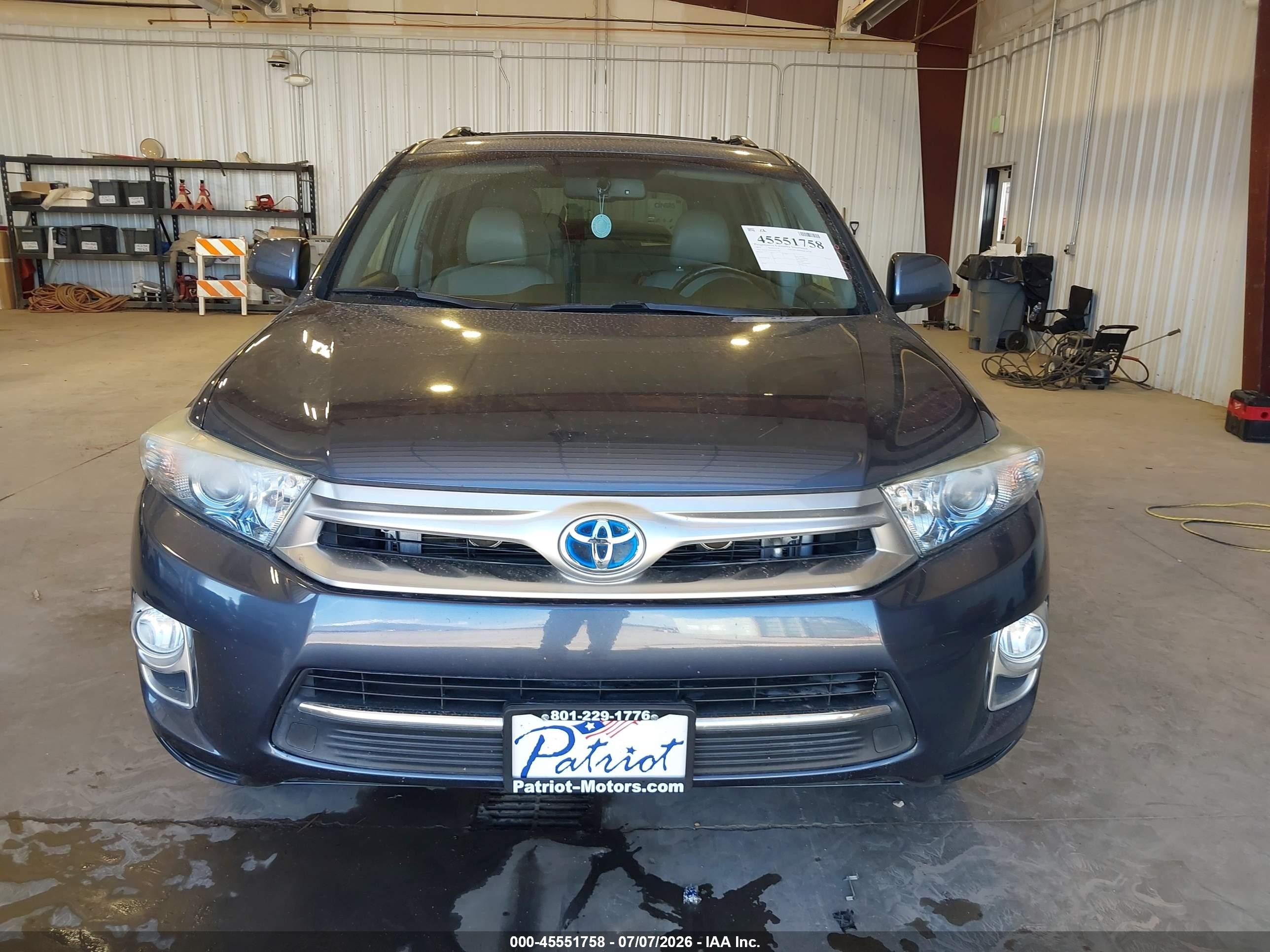 2013 Toyota Highlander Hybrid Limited V6 Gray vin: JTEDC3EH5D2017505