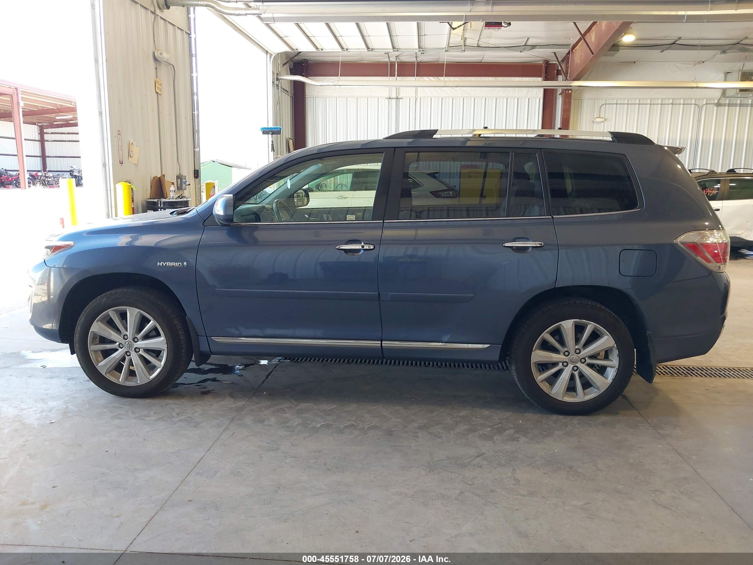 2013 Toyota Highlander Hybrid Limited V6 Gray vin: JTEDC3EH5D2017505