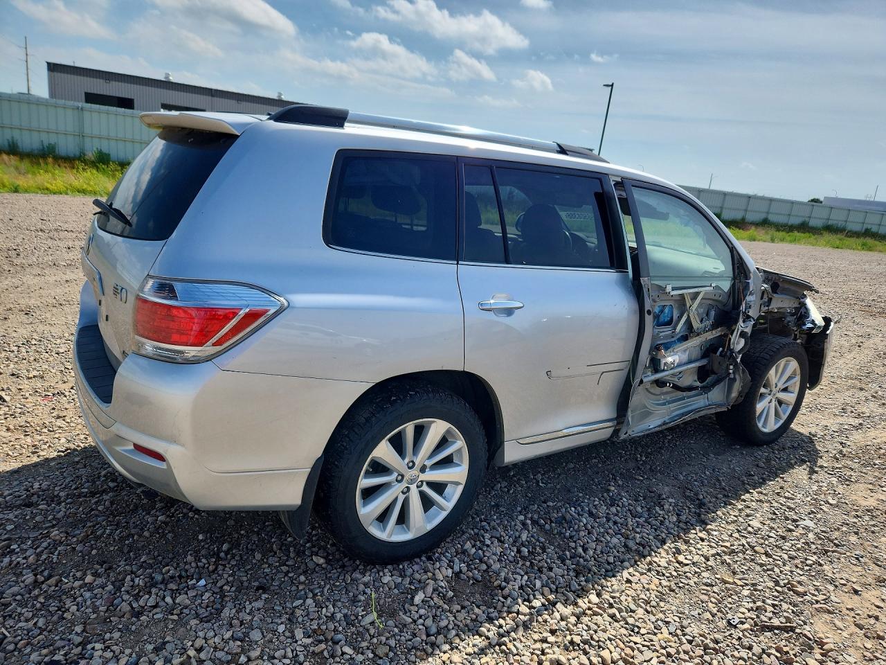2013 Toyota Highlander Hybrid Limited Silver vin: JTEDC3EH6D2011826